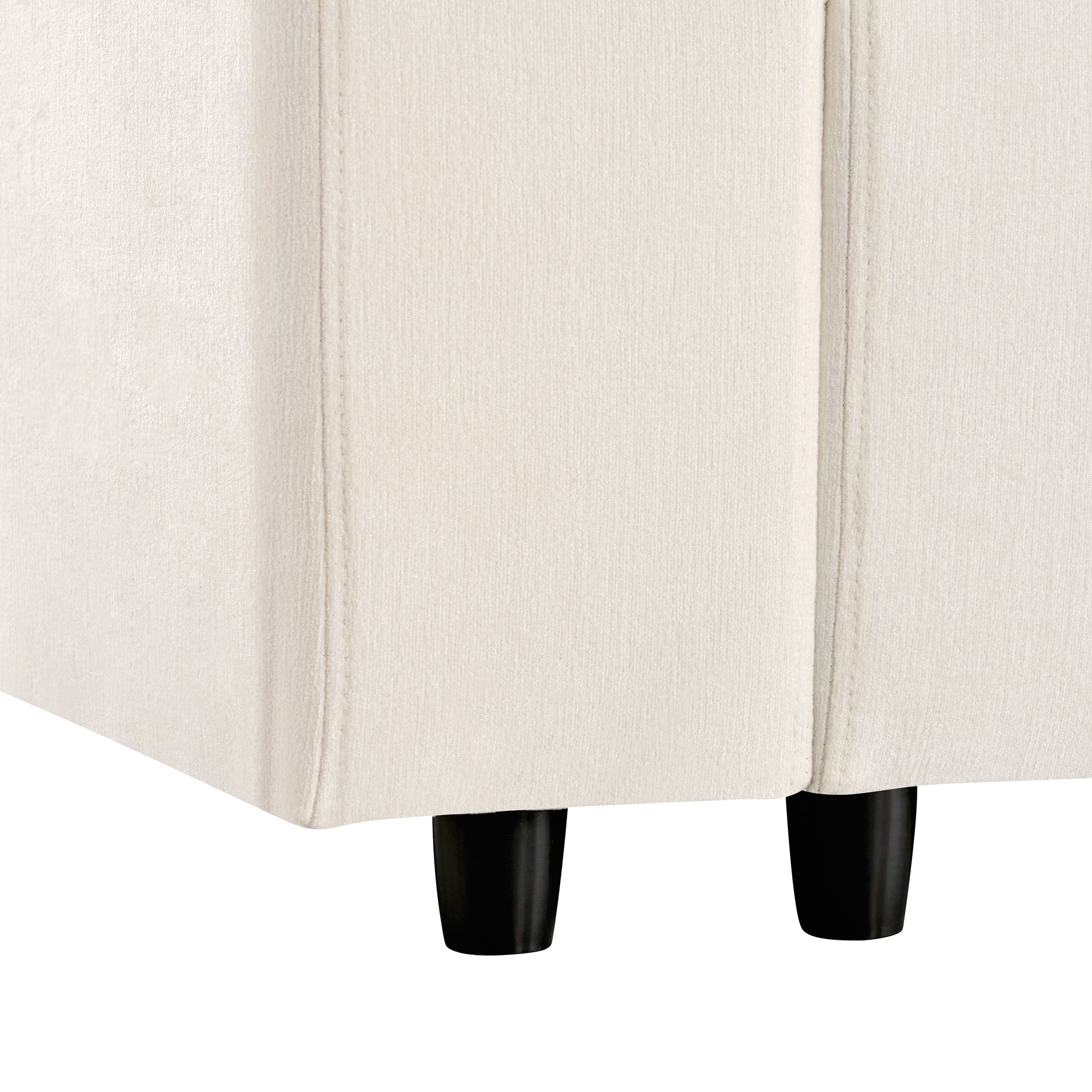 U-Style Upholstered Modular Sofa with Storage and Built-in Tech