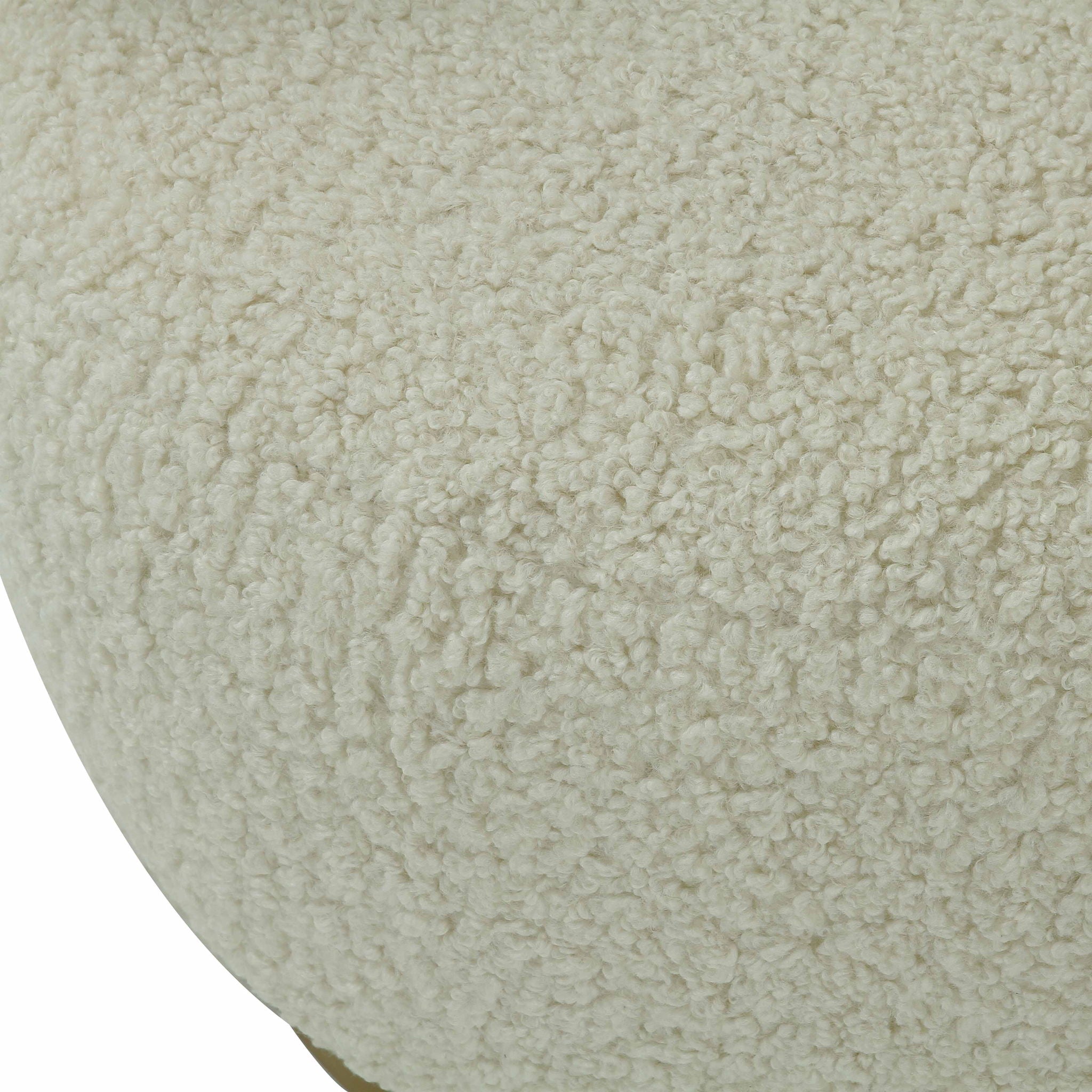 Austin - Faux Shearling Chair - Beige