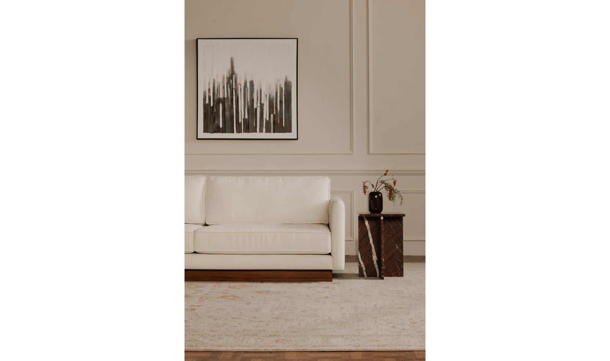Vernon Sofa White - Moes Home
