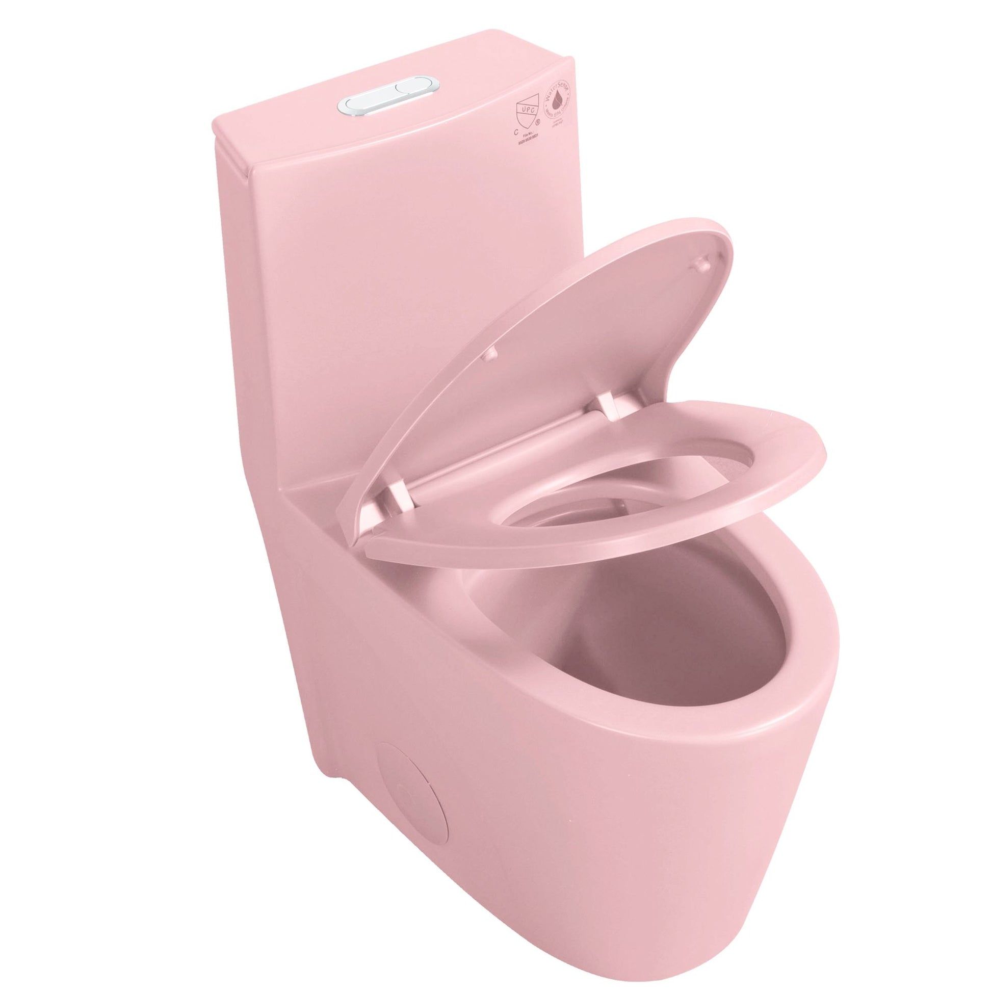 1.1 / 1.60 Gpf Dual-Flush One Piece Toilet, Water-Saving Elongated Comfort Height Floor Mounted, Soft Close 1000 Gram Map Flushing Score Toilet 23T01-Rs - Rose - Best Buy Furniture
