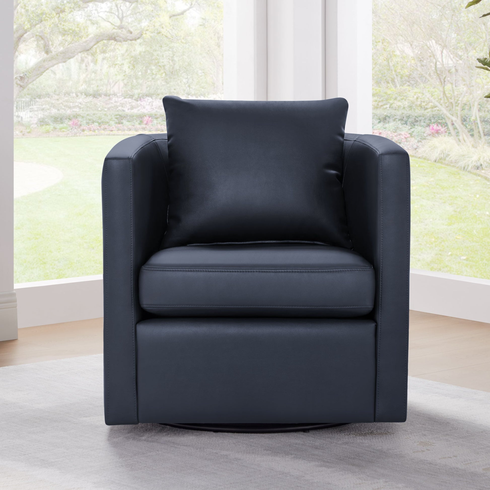 Sutton - Swivel Barrel Chair - Best Buy Furniture