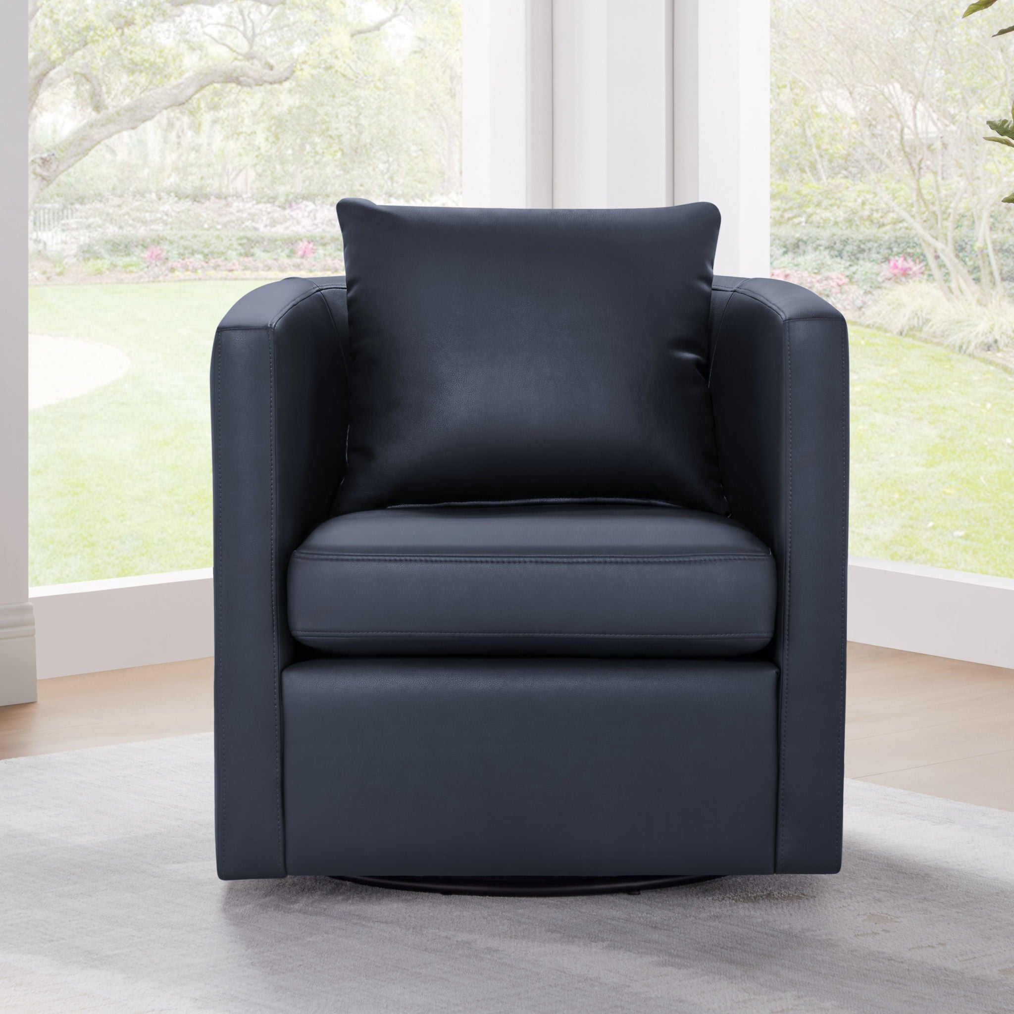 Sutton - Swivel Barrel Chair - Best Buy Furniture