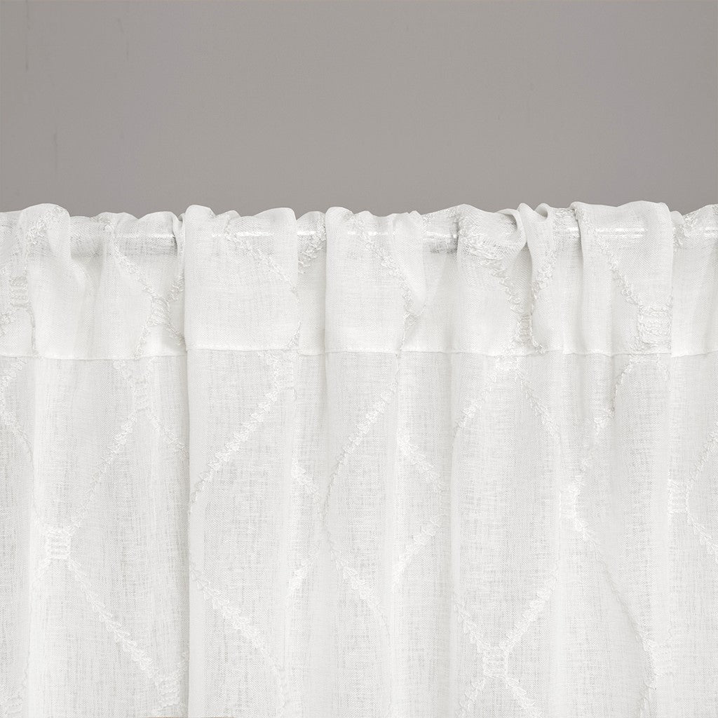 Diamond sheer window curtain panel (only 1 pc panel)