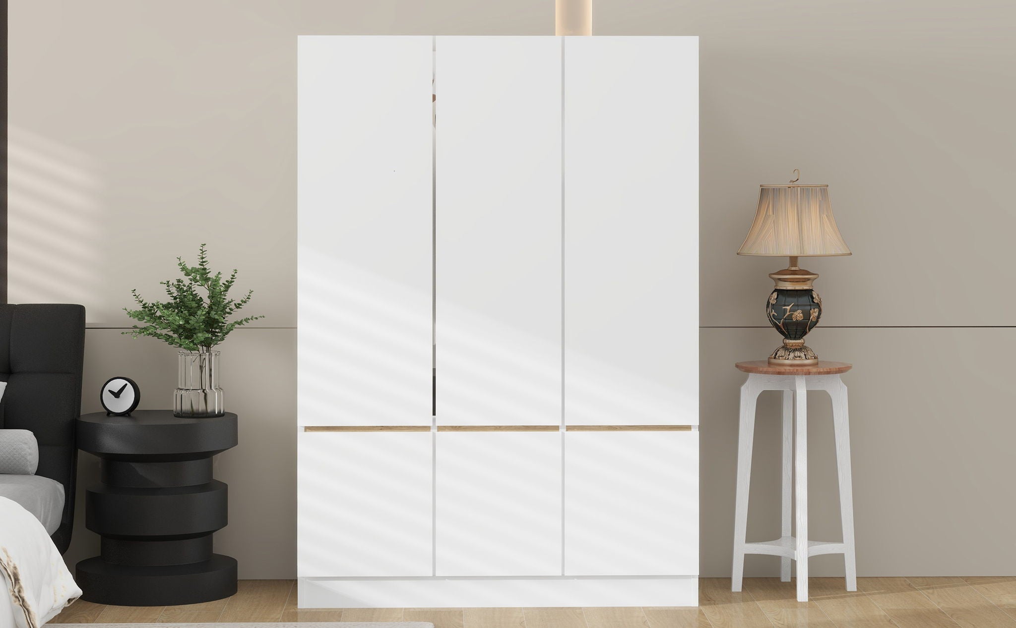 6 Doors Wardrobe Storage For Bedroom