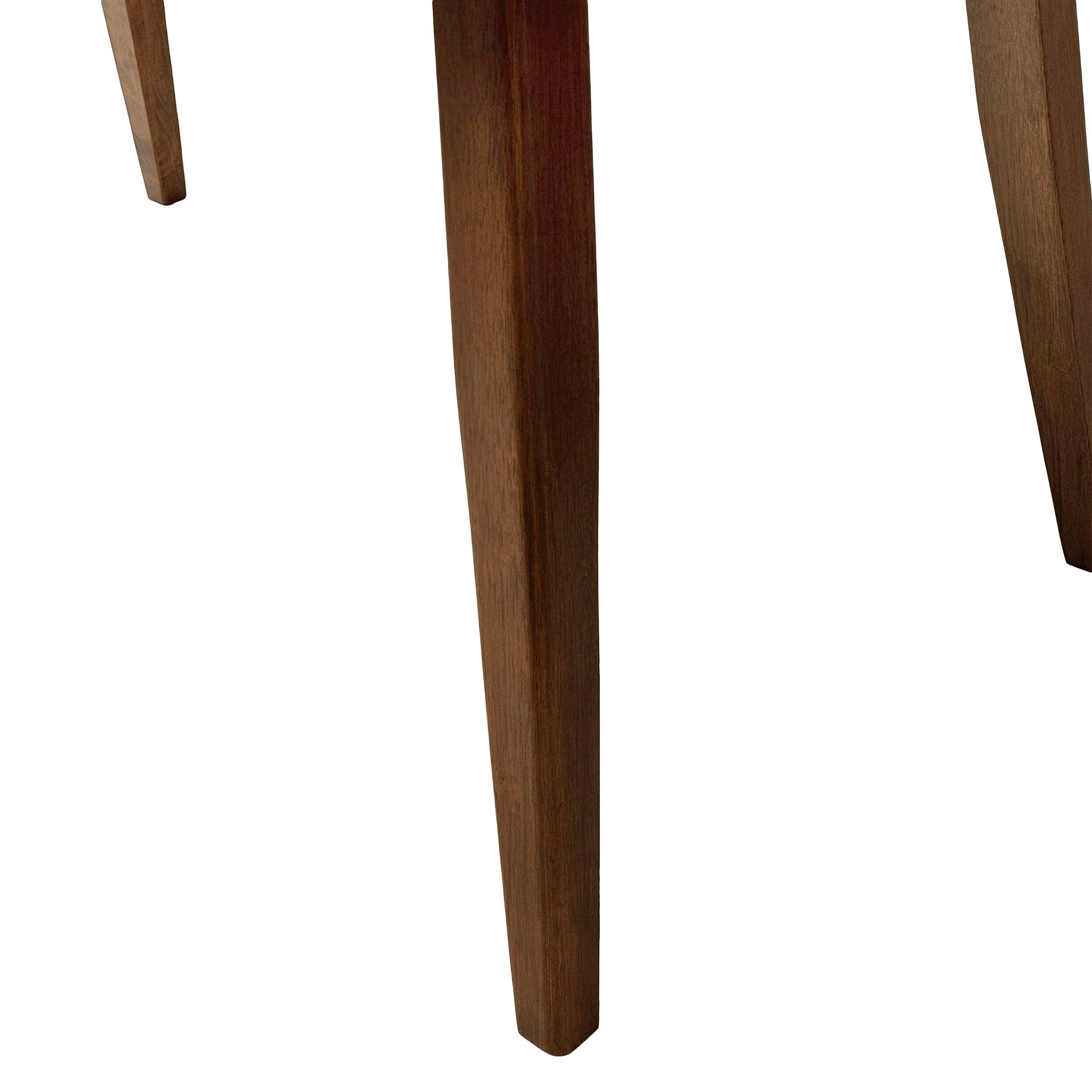 7 Piece Mid - Century Dining Set With Upholstered Dining Chairs, Dining Table