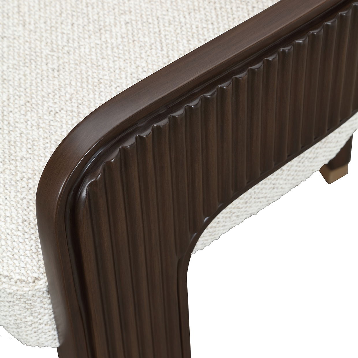 West Kensington - Dining Arm Chair - Buff / Medium Espresso