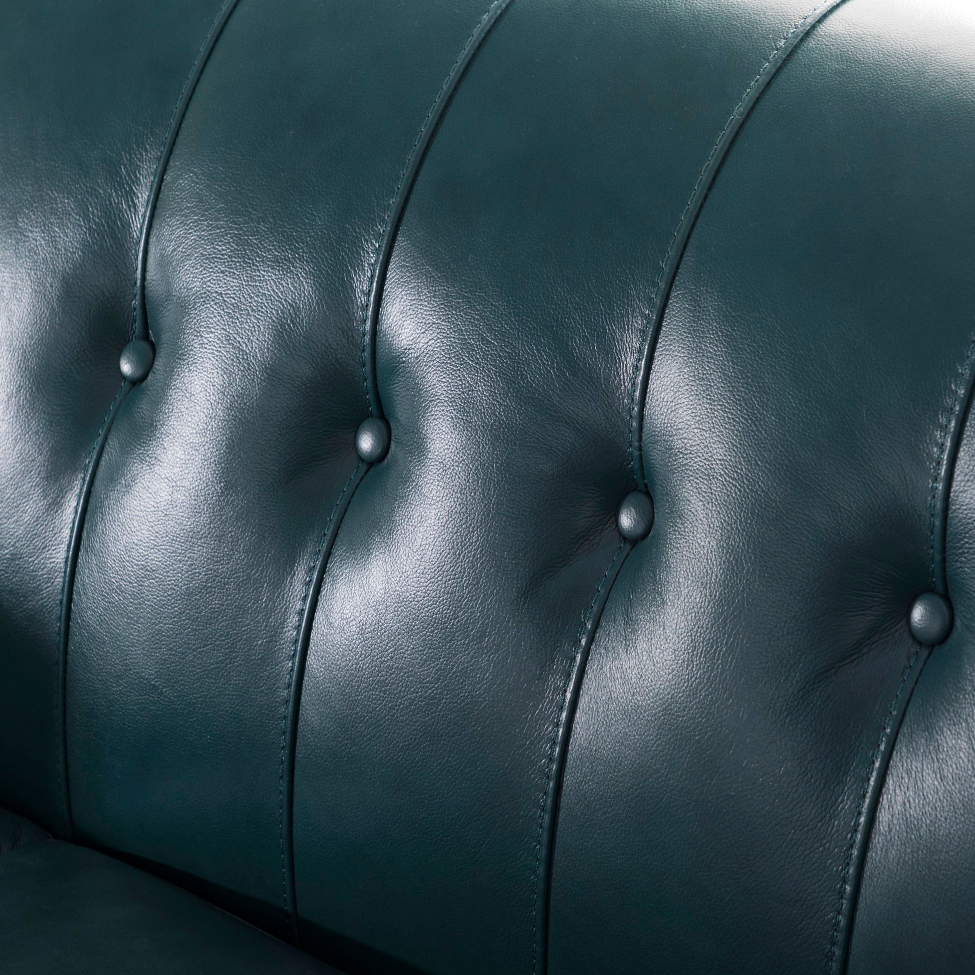 Mid-Century Tufted Leather Sofa - Best Buy Furniture