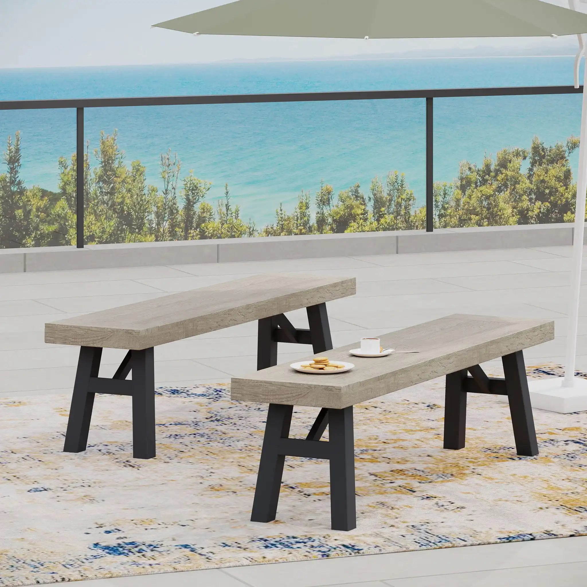 Bettina - Bench - Gray