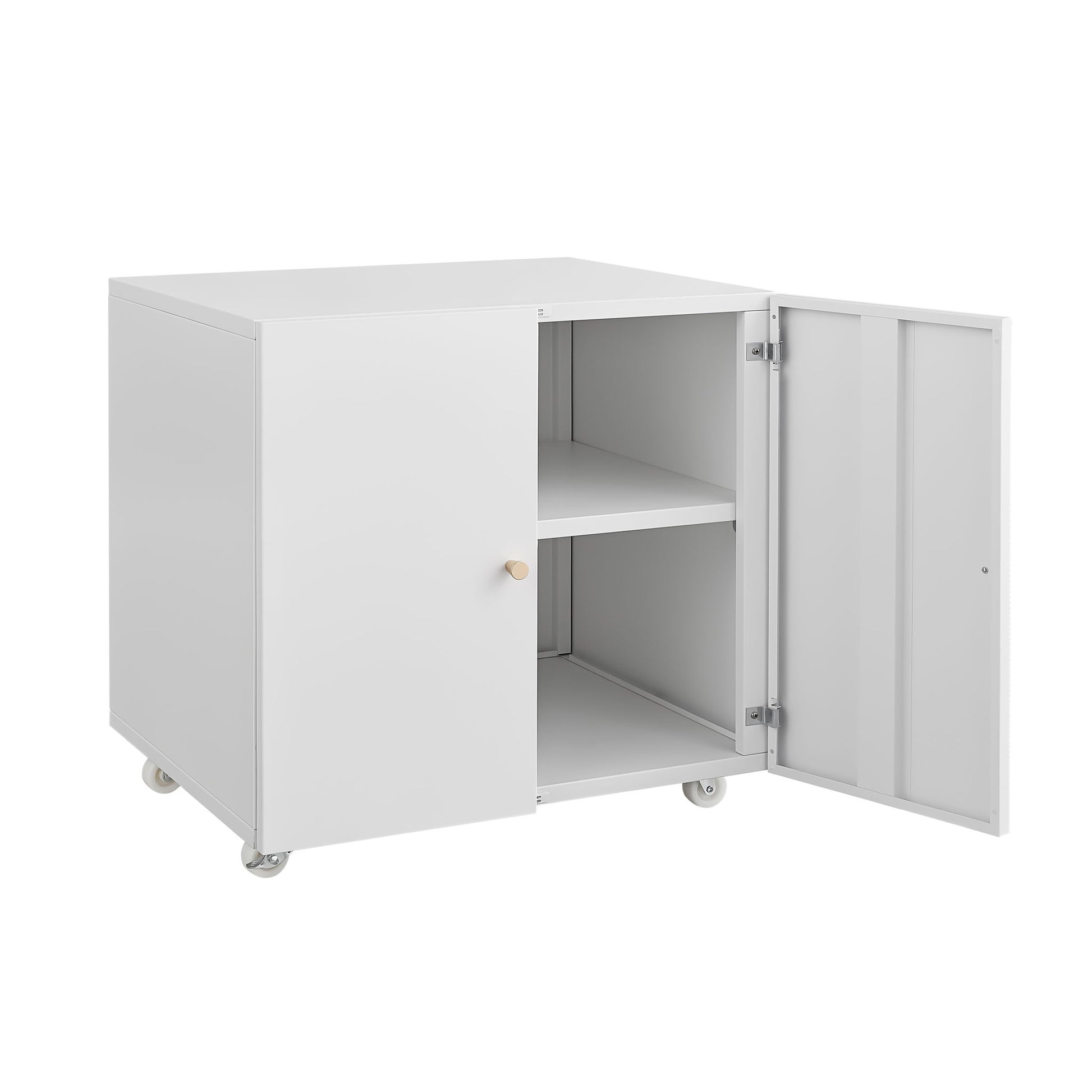 Office Furniture Copier Cabinet 2 Door Steel Copier Stand Mobile Pedestal File Printer Stand - Best Buy Furniture