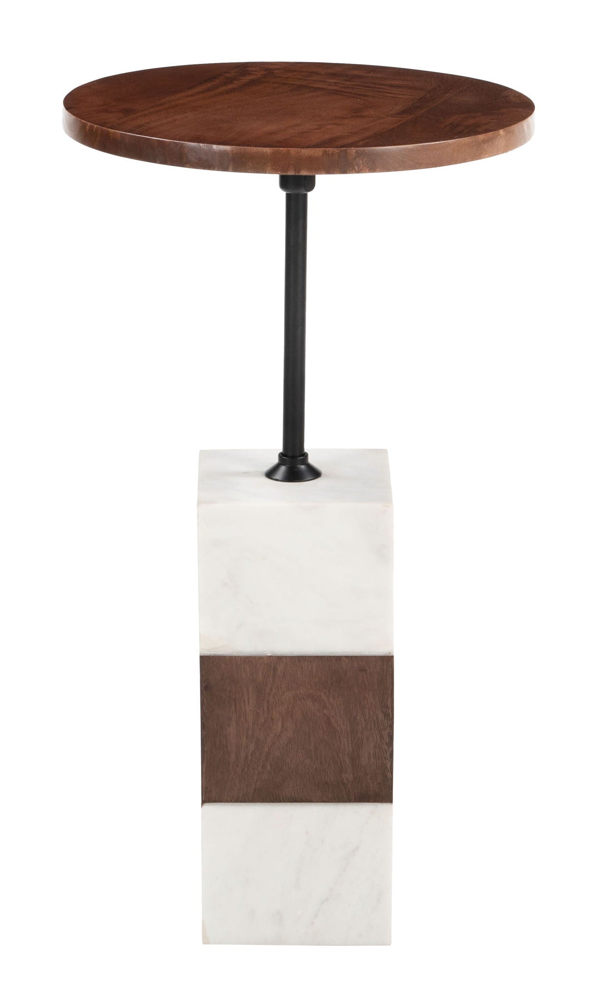 Stuk - Side Table - Brown & White