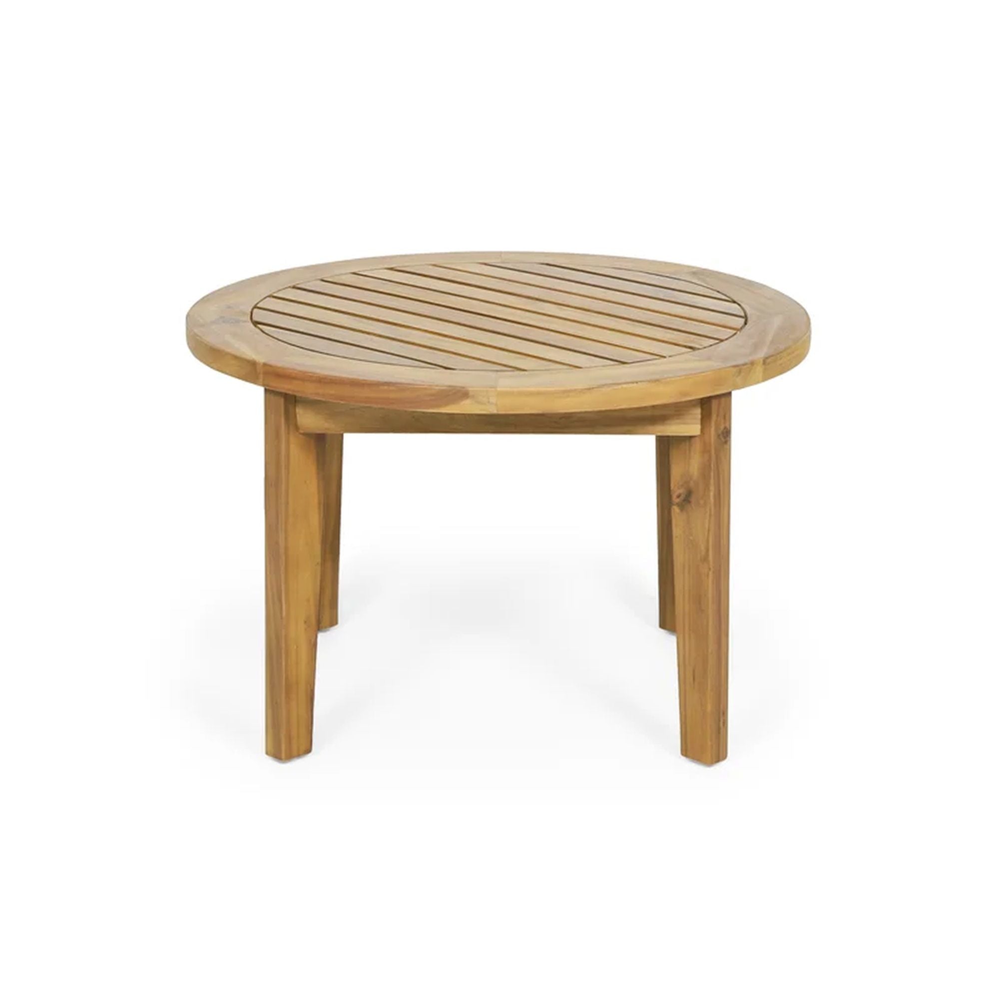Patio Furniture Set, Outdoor Acacia Wood Patio Club Chair With Table