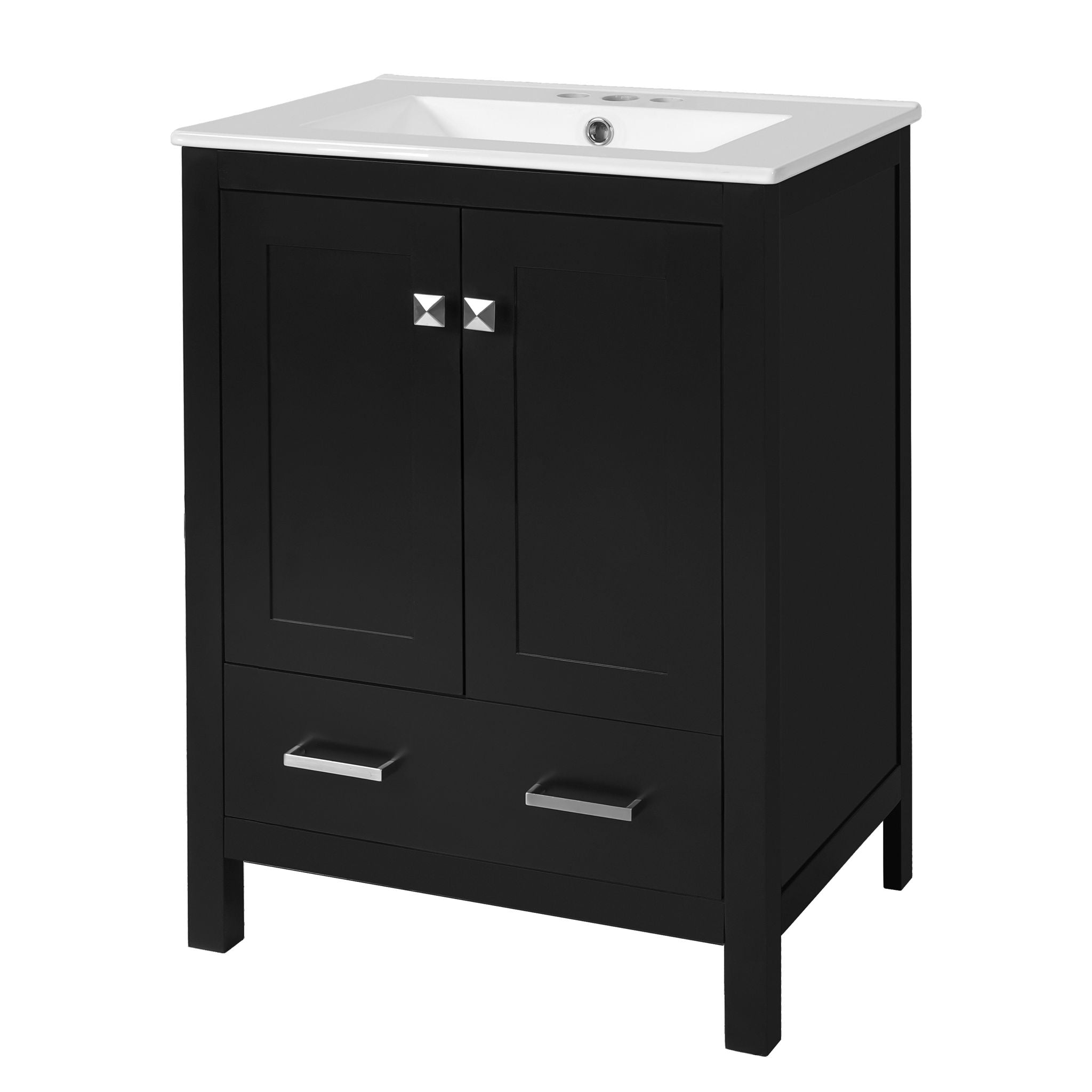 Bathroom Vanity With Integrated Undermount Ceramic Sink, 2 Doors And 1 Drawer, Soft Close Hinges - Best Buy Furniture