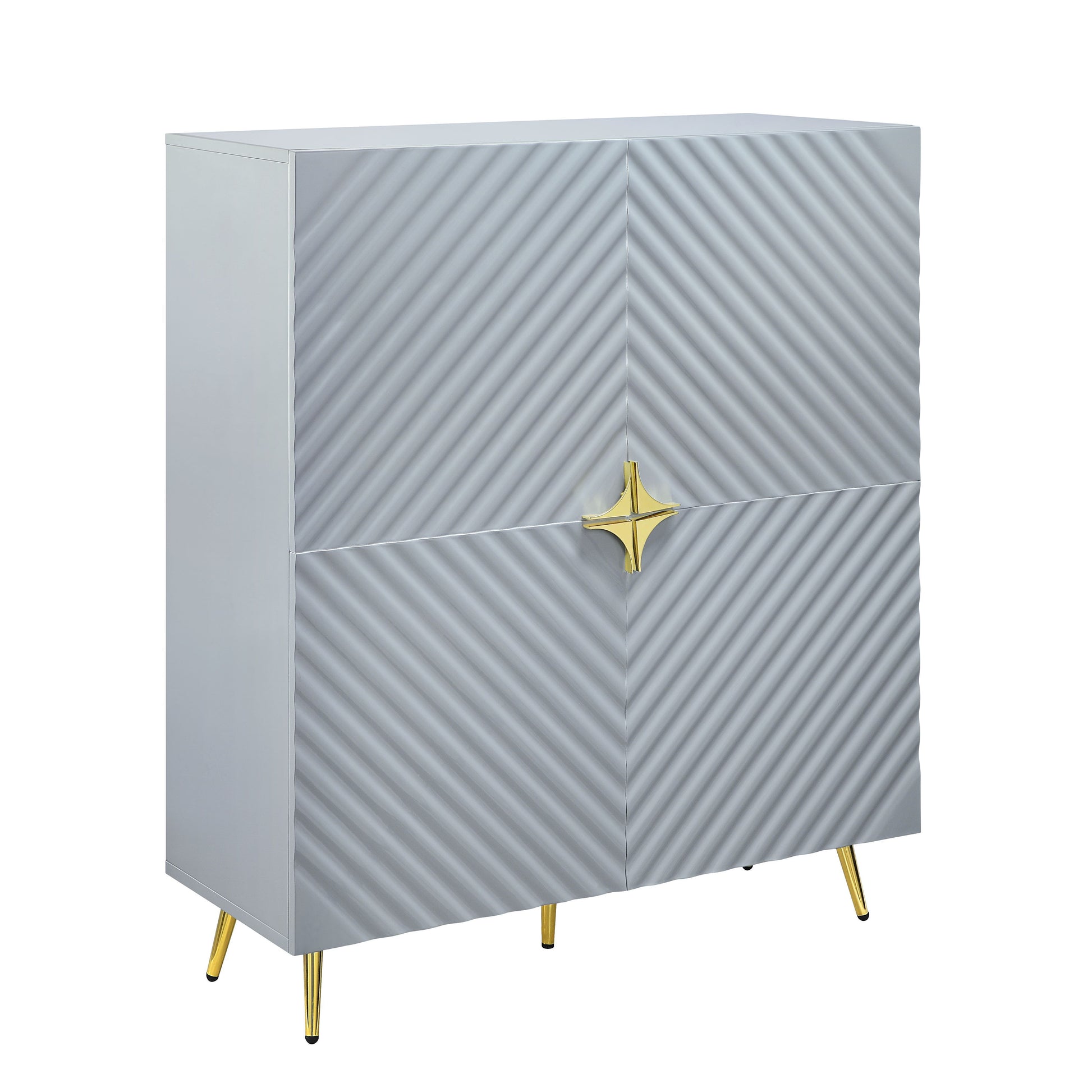 Gaines - High Gloss Accent Cabinet - Best Buy Furniture