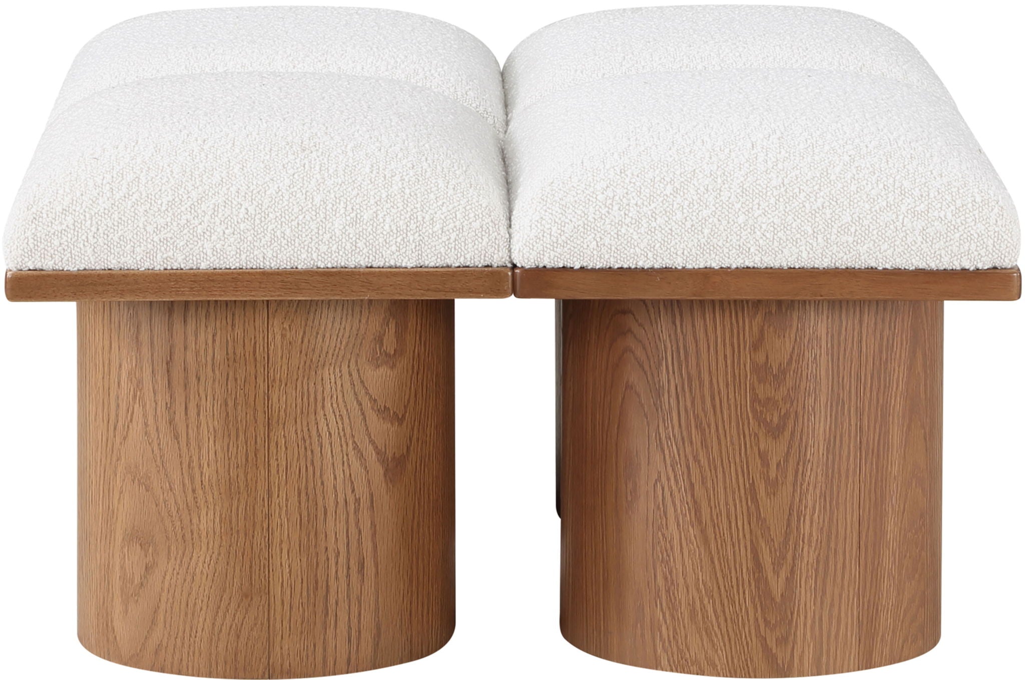 Pavilion - 4 Piece Modular Bench With Brown Base