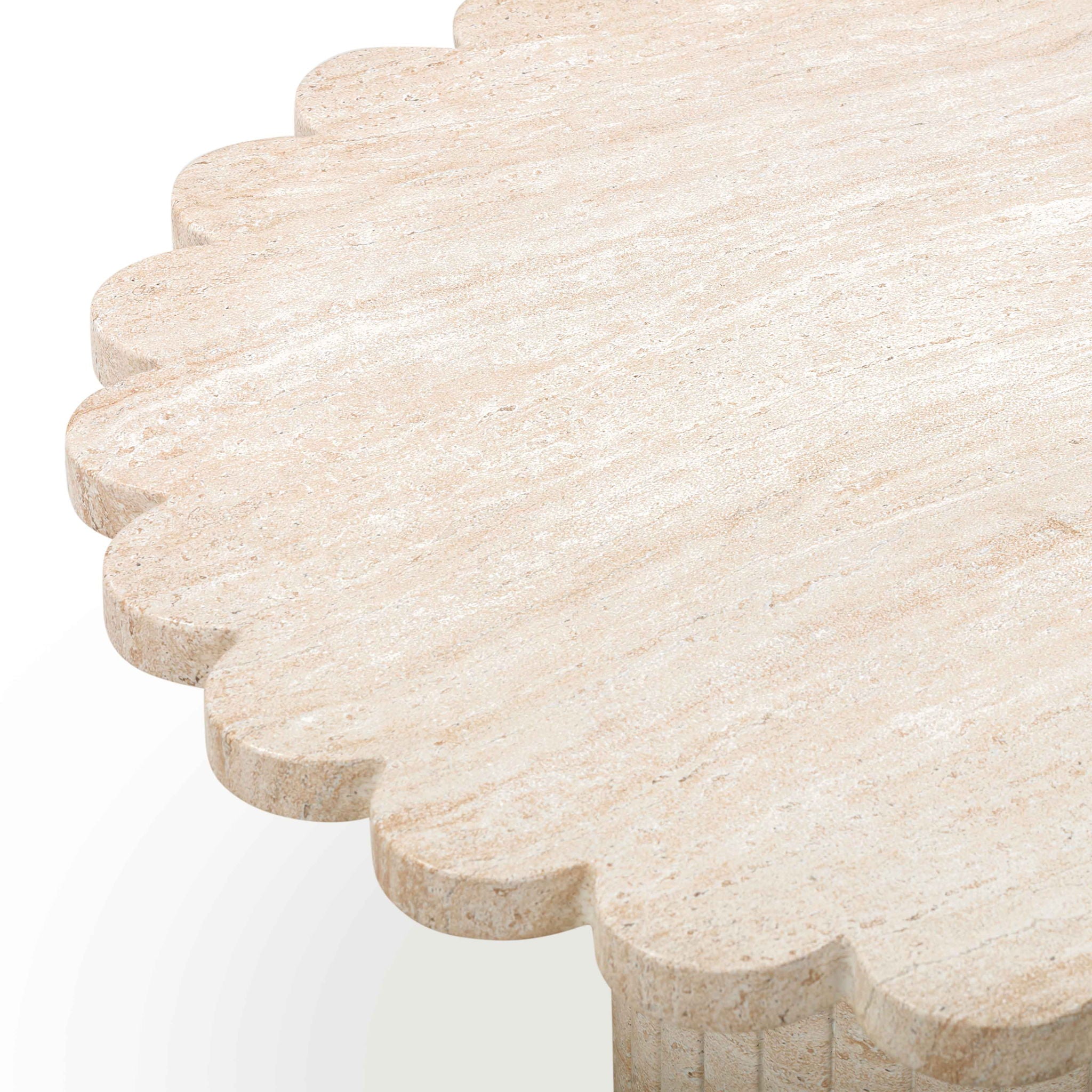 Blossom - Indoor / Outdoor Coffee Table - Washed Travertine
