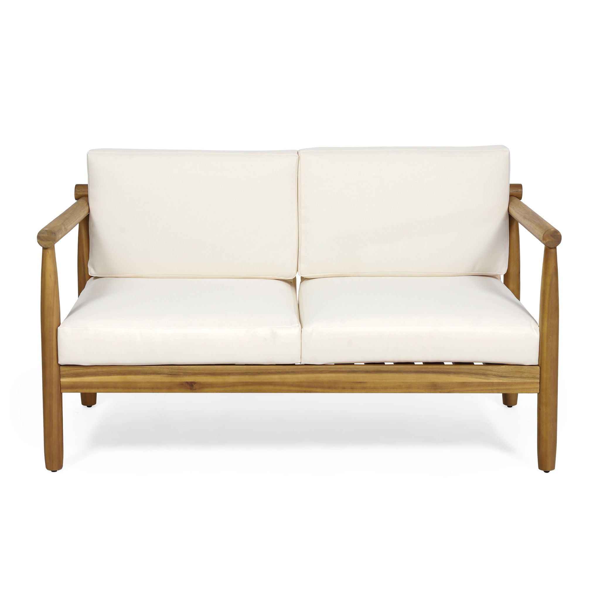 Outdoor Seating Set With Coffee Table And Loveseat - Teak