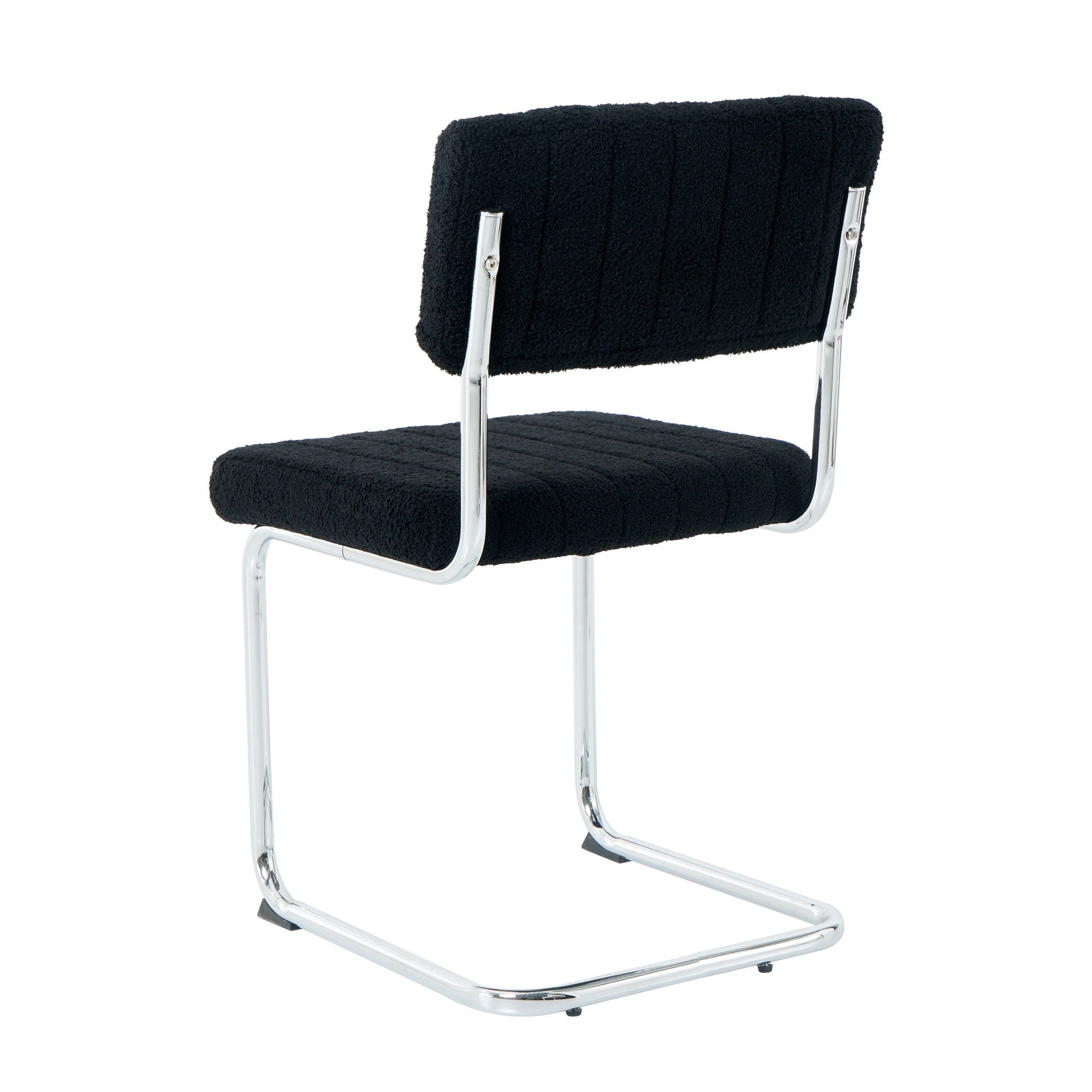 Modern Luxury Dining Chair With Metal Legs And Bow Design (Set of 4)