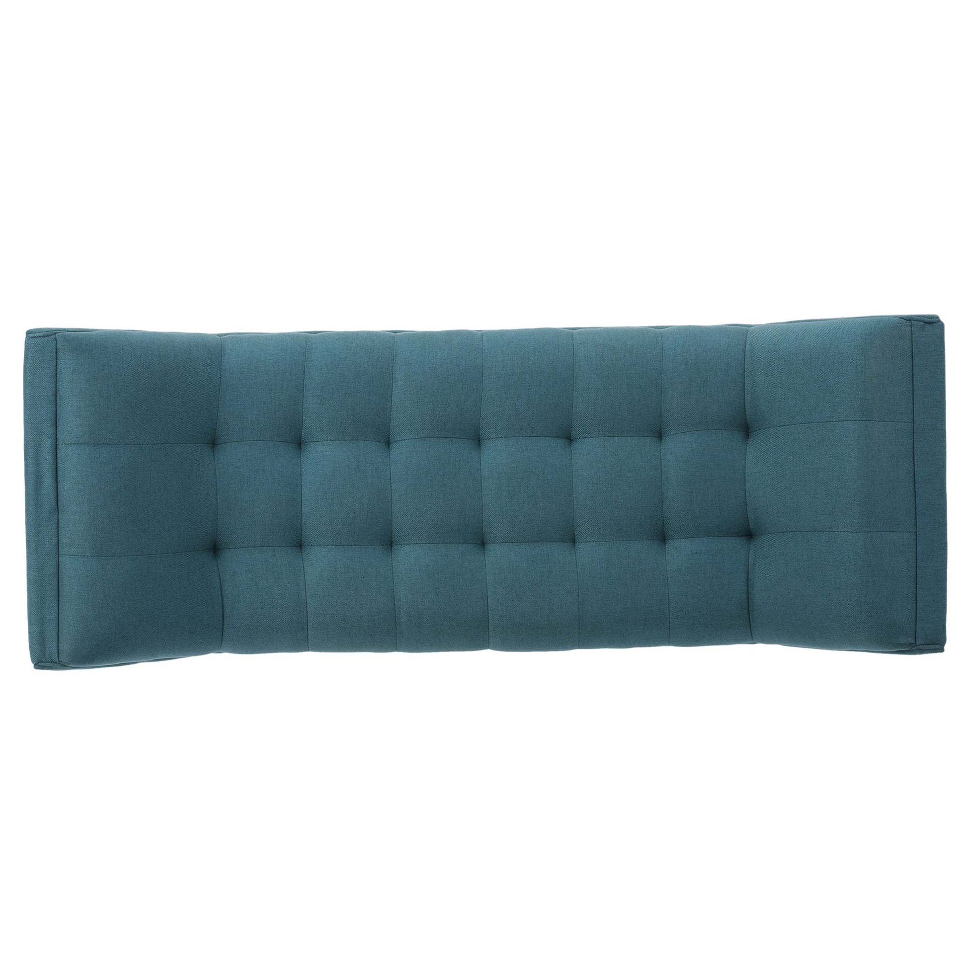 Modern Fabric Bench With Padded Seat And Wide U Shape Design - Teal - Best Buy Furniture