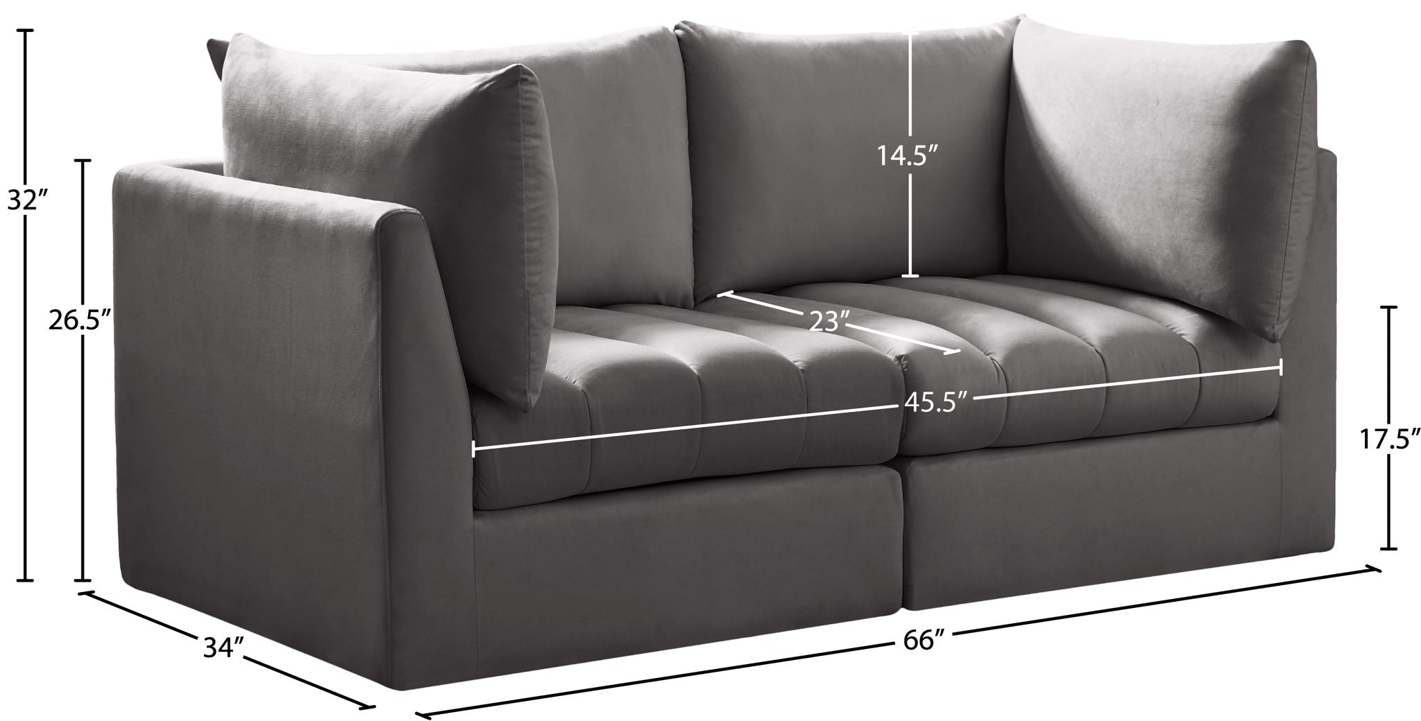 Jacob - Modular 2 Seat Sofa