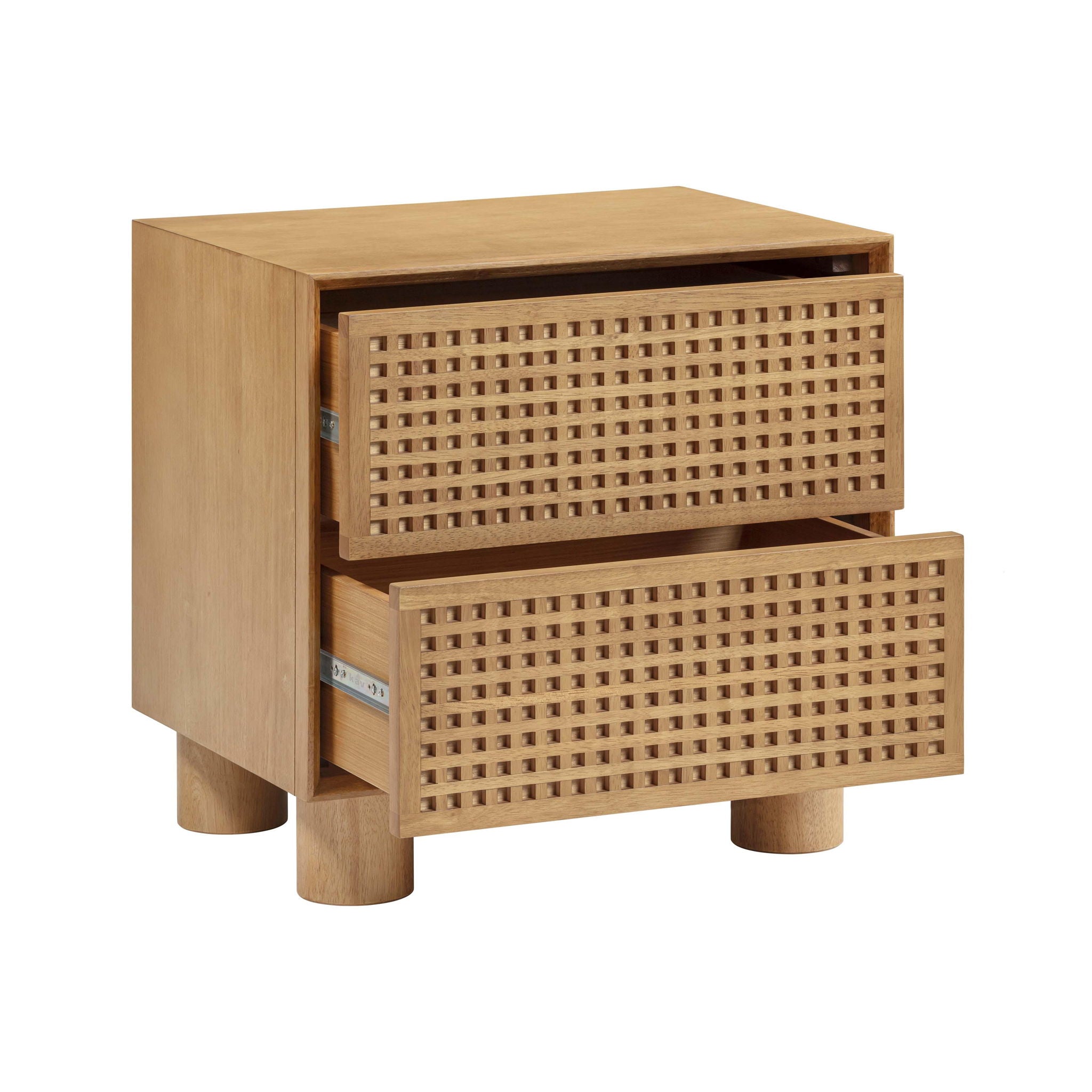 Miles - Rubberwood Nightstand - Natural