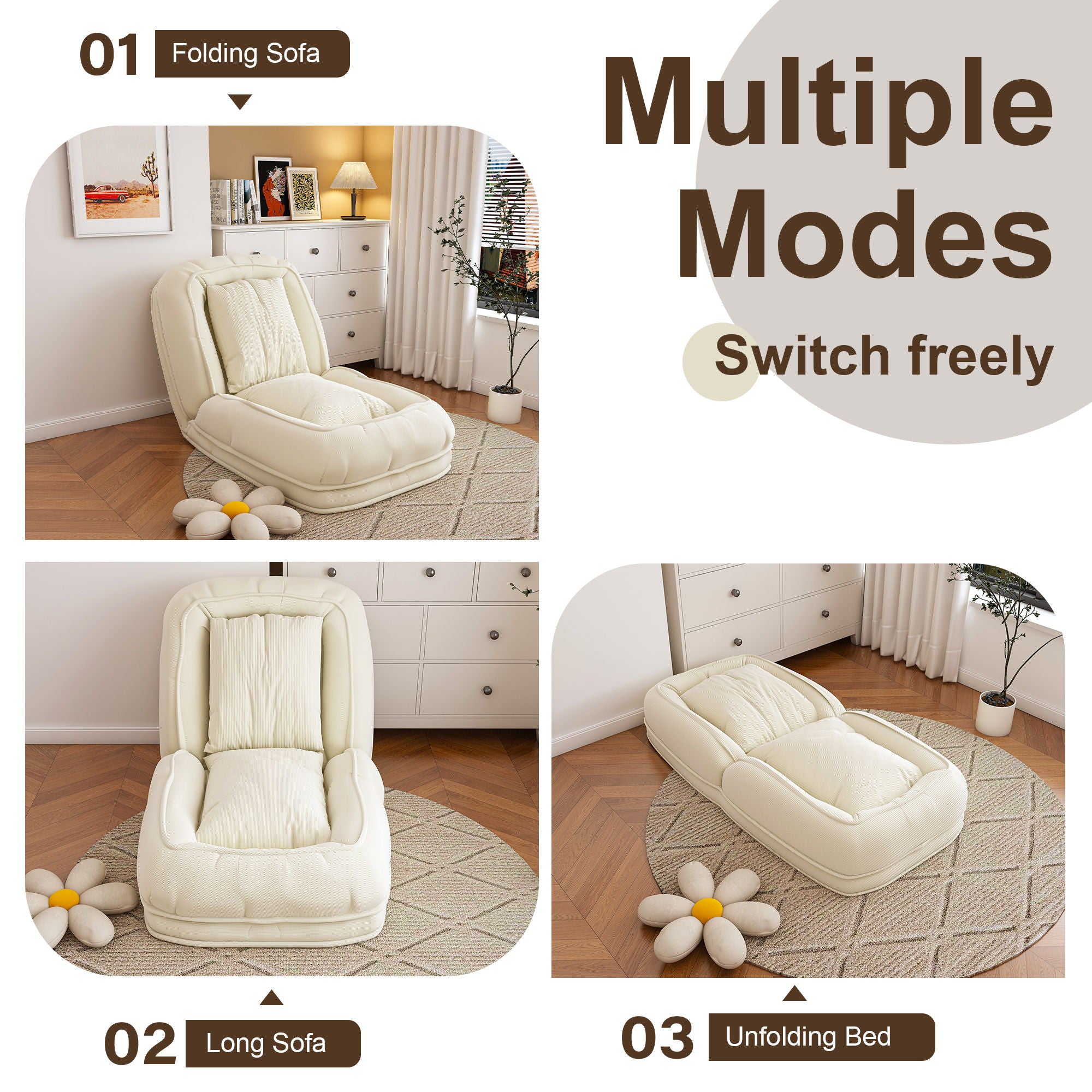 Upholstered Human Dog Bed For Adults And Pets