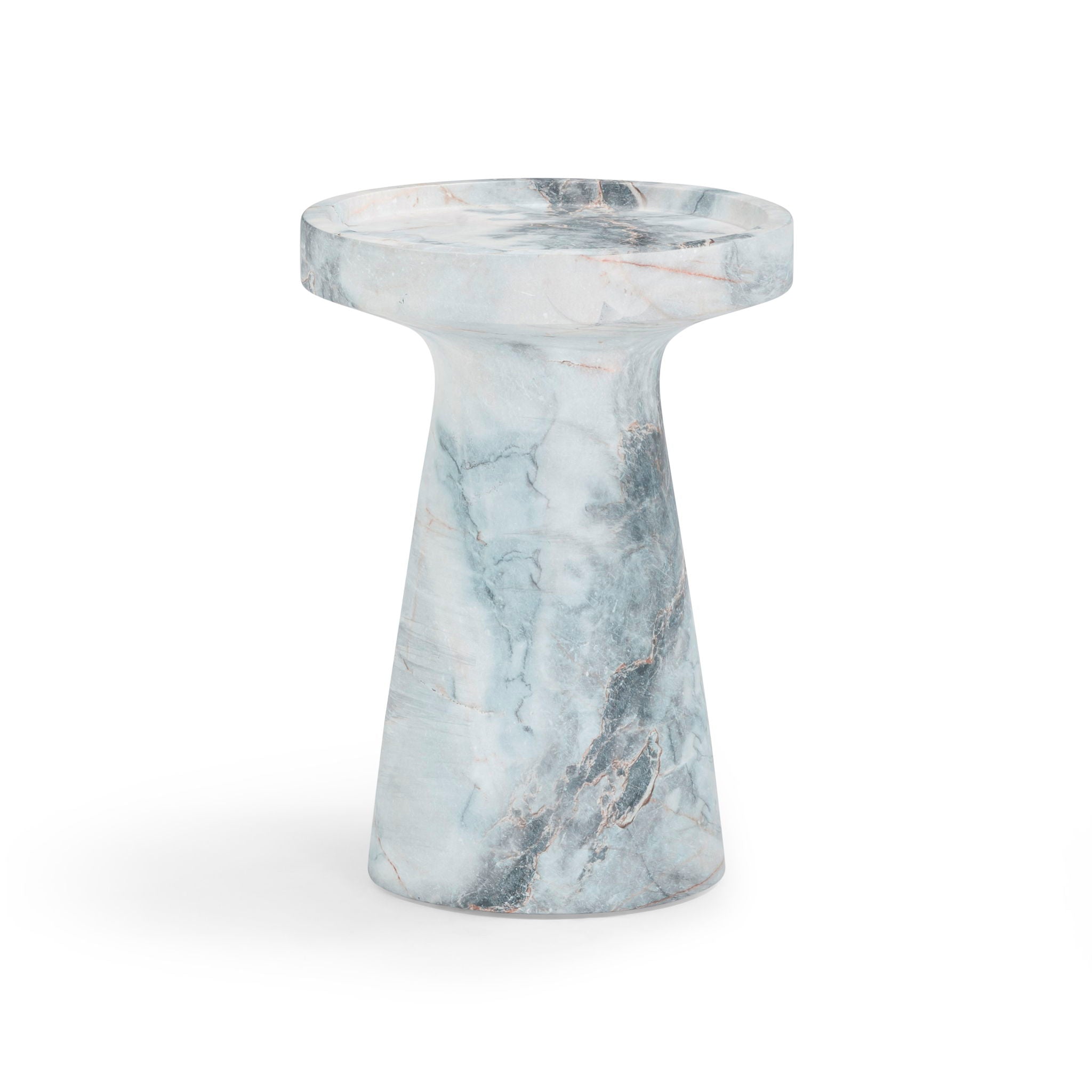 Zara - Indoor / Outdoor Side Table - Blue / White