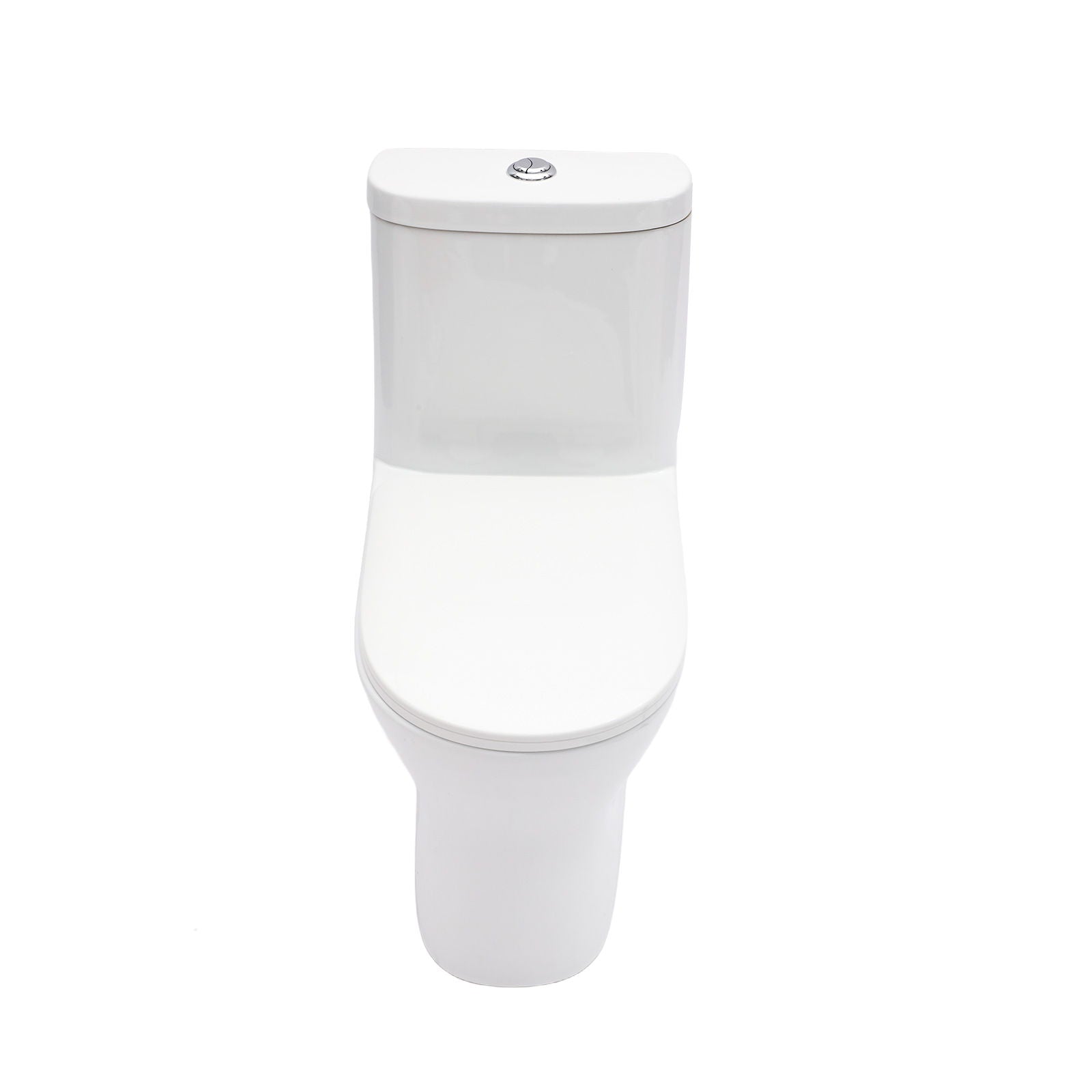 1 Piece Toilet For Bathroom, Dual Flush 1.22/1.6 Gpf, Soft Closing Seat - White