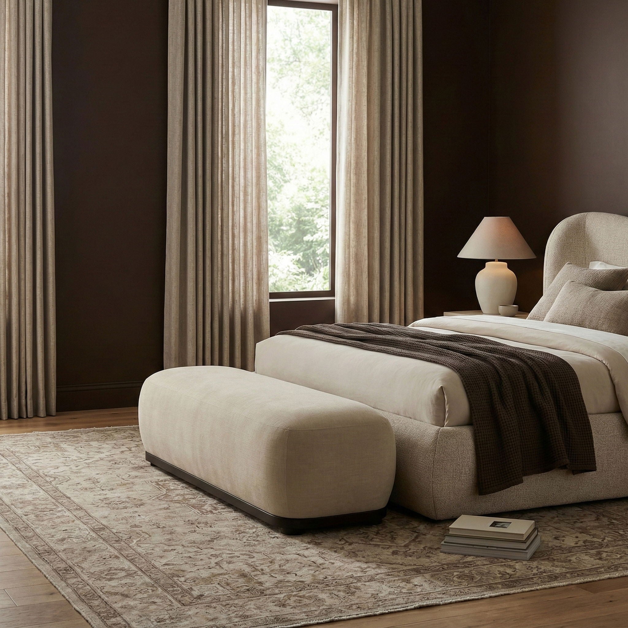 Calum - Bench - Black Frame