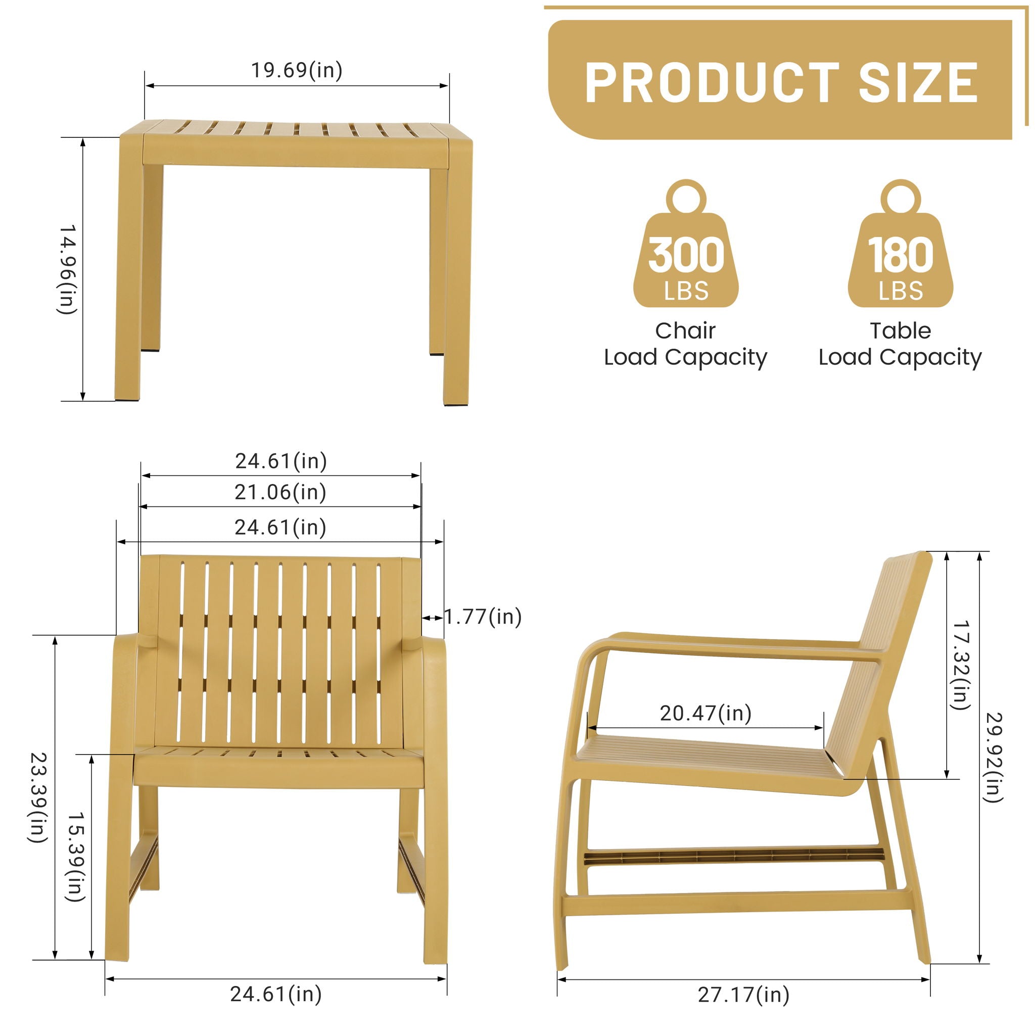 Furniture Set, Waterproof And Durable