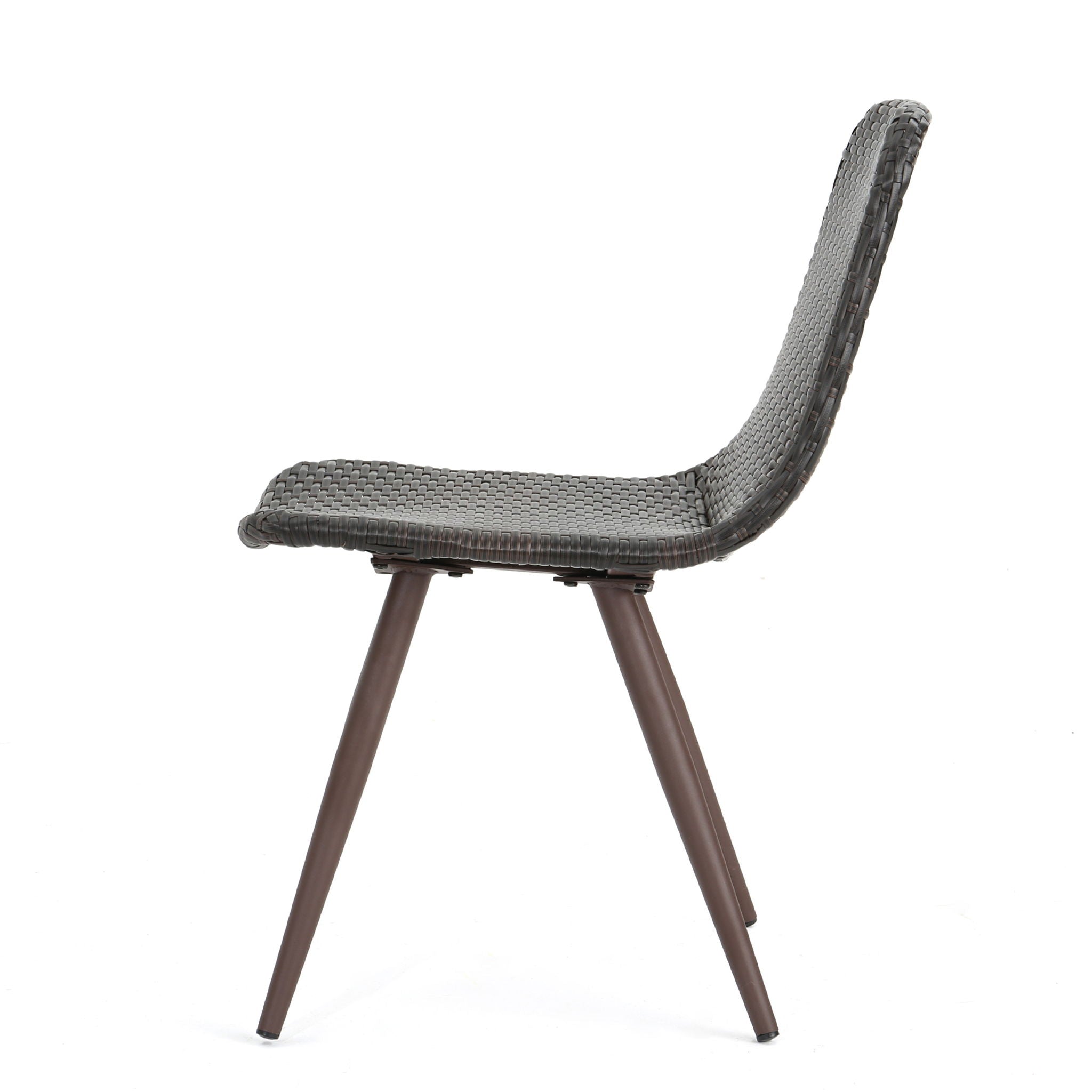 Dreamweaver - Outdoor Dining Chair With Powder Coated Legs (Set of 2) - Brown