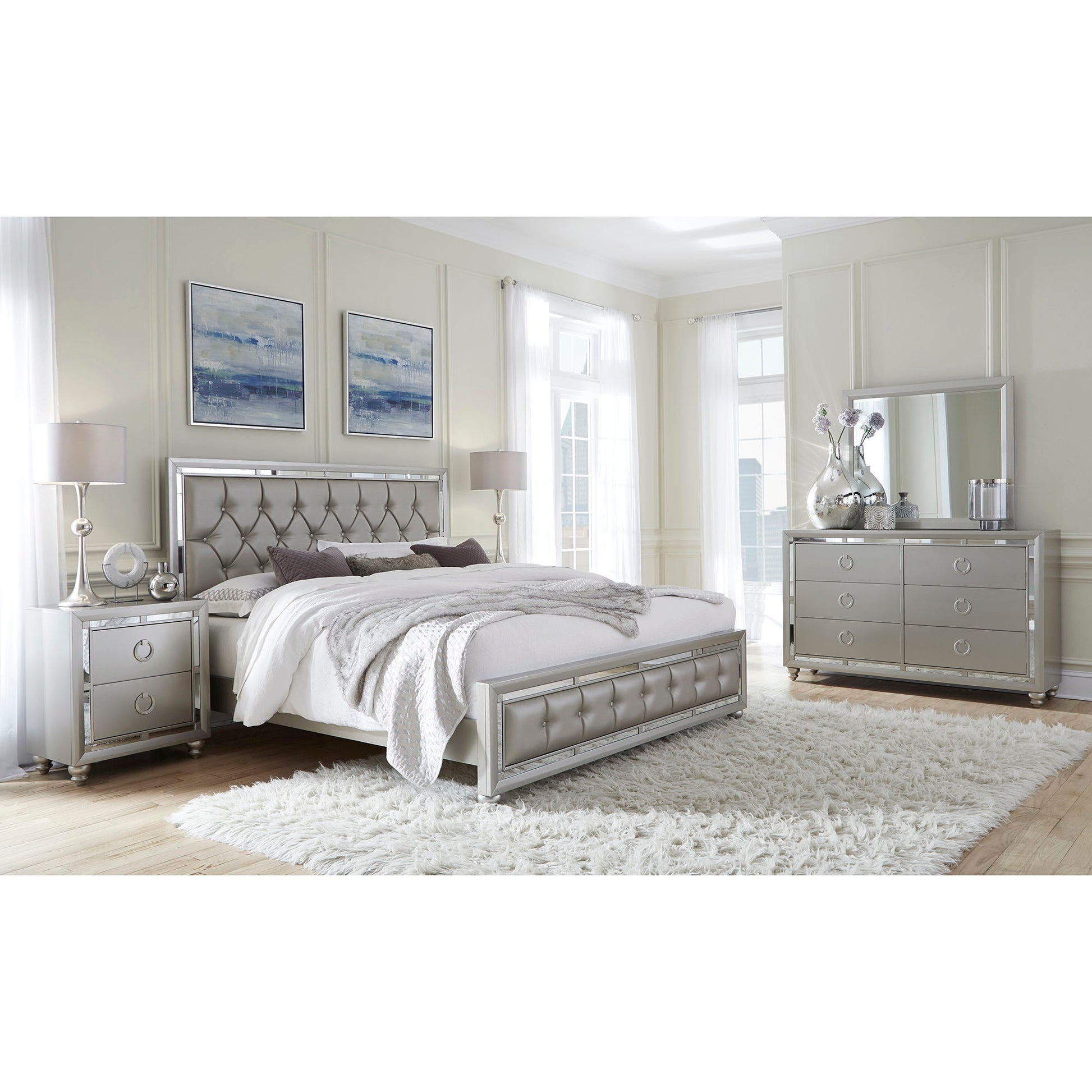 Chloe - Dresser - Gemstone Silver - Best Buy Furniture