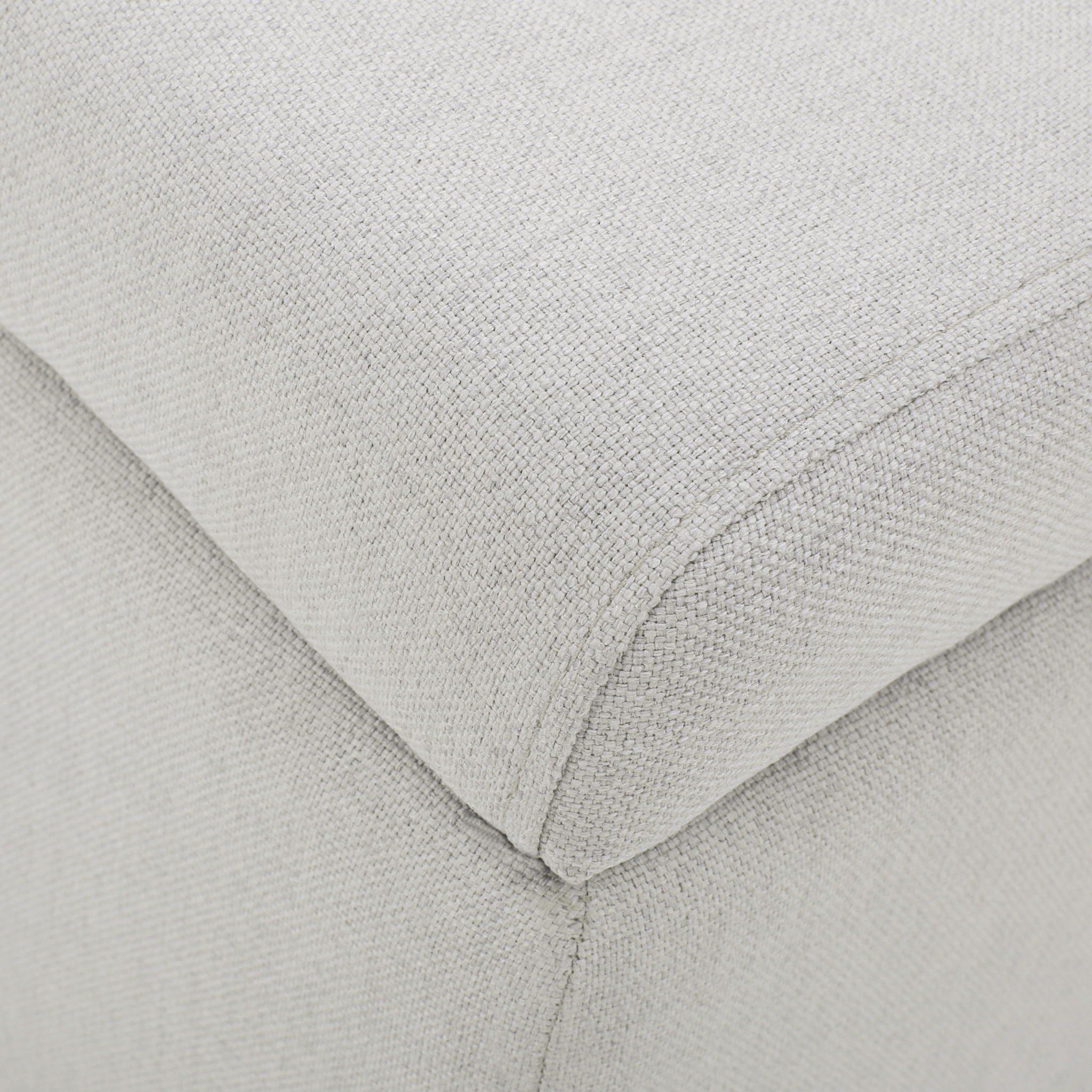 Home Mission - Upholstered Storage Ottoman Bench - Light Gray