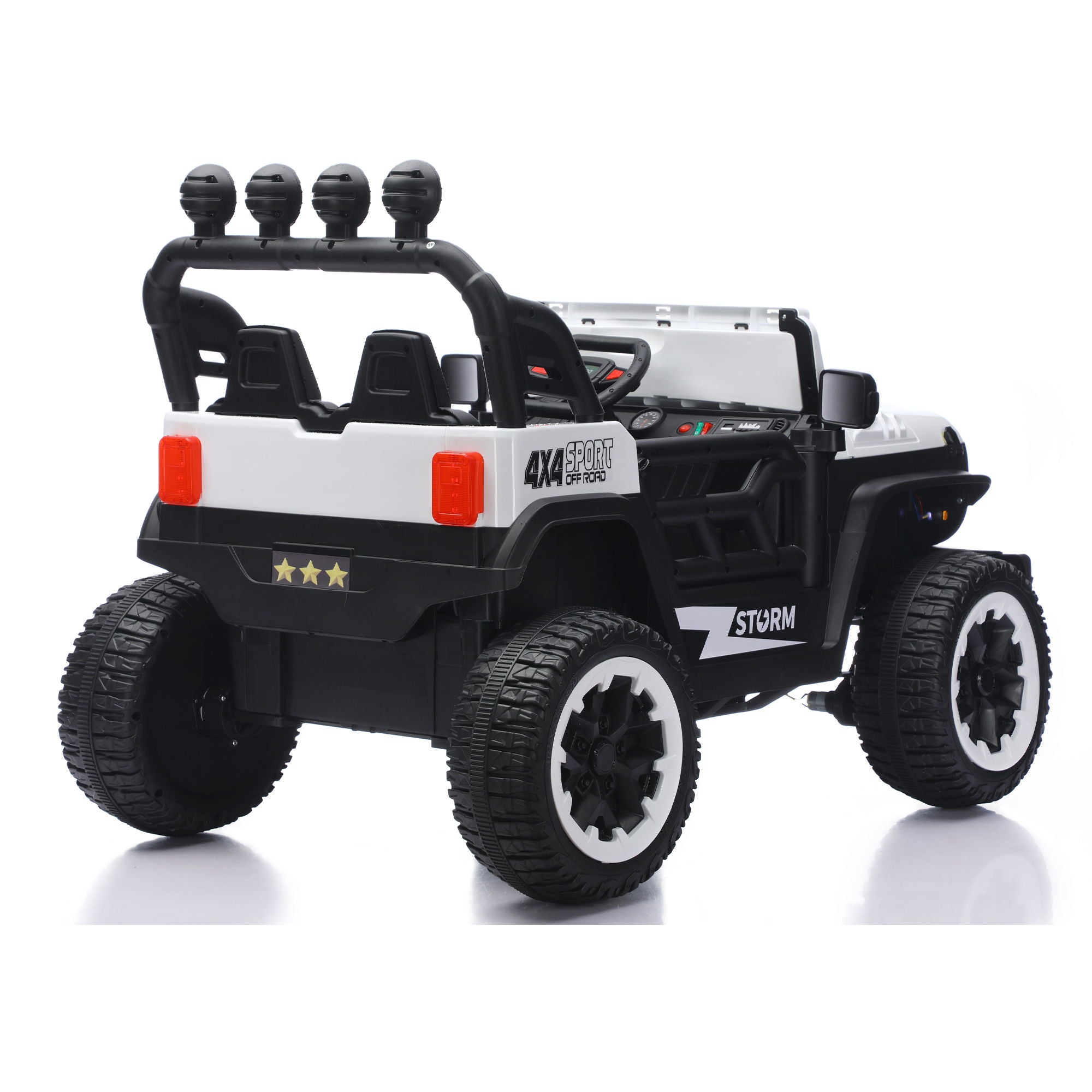 Electric Car With Remote Control, Colorful LED Lights, USB & MP3