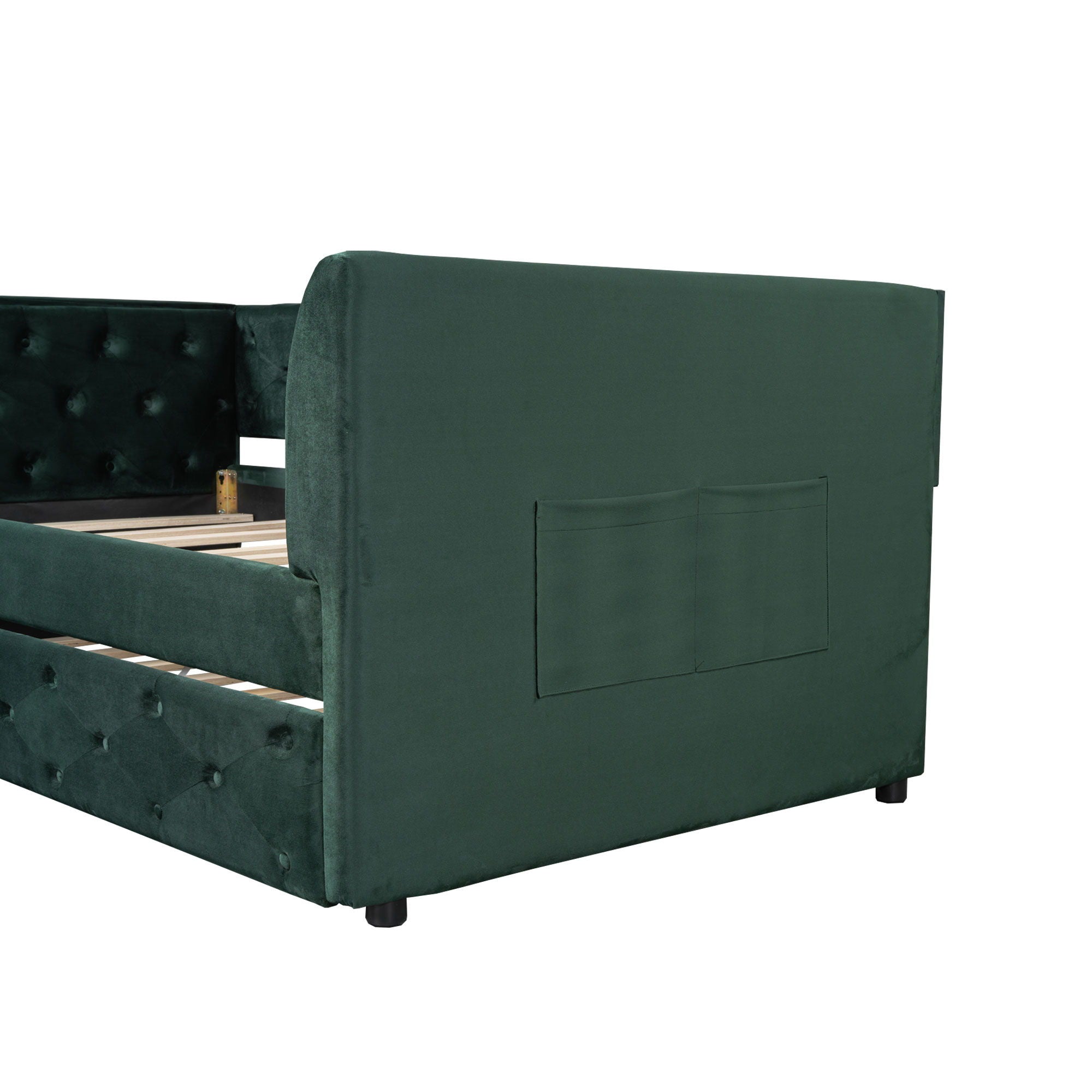 Upholstered Tufted Daybed With Trundle
