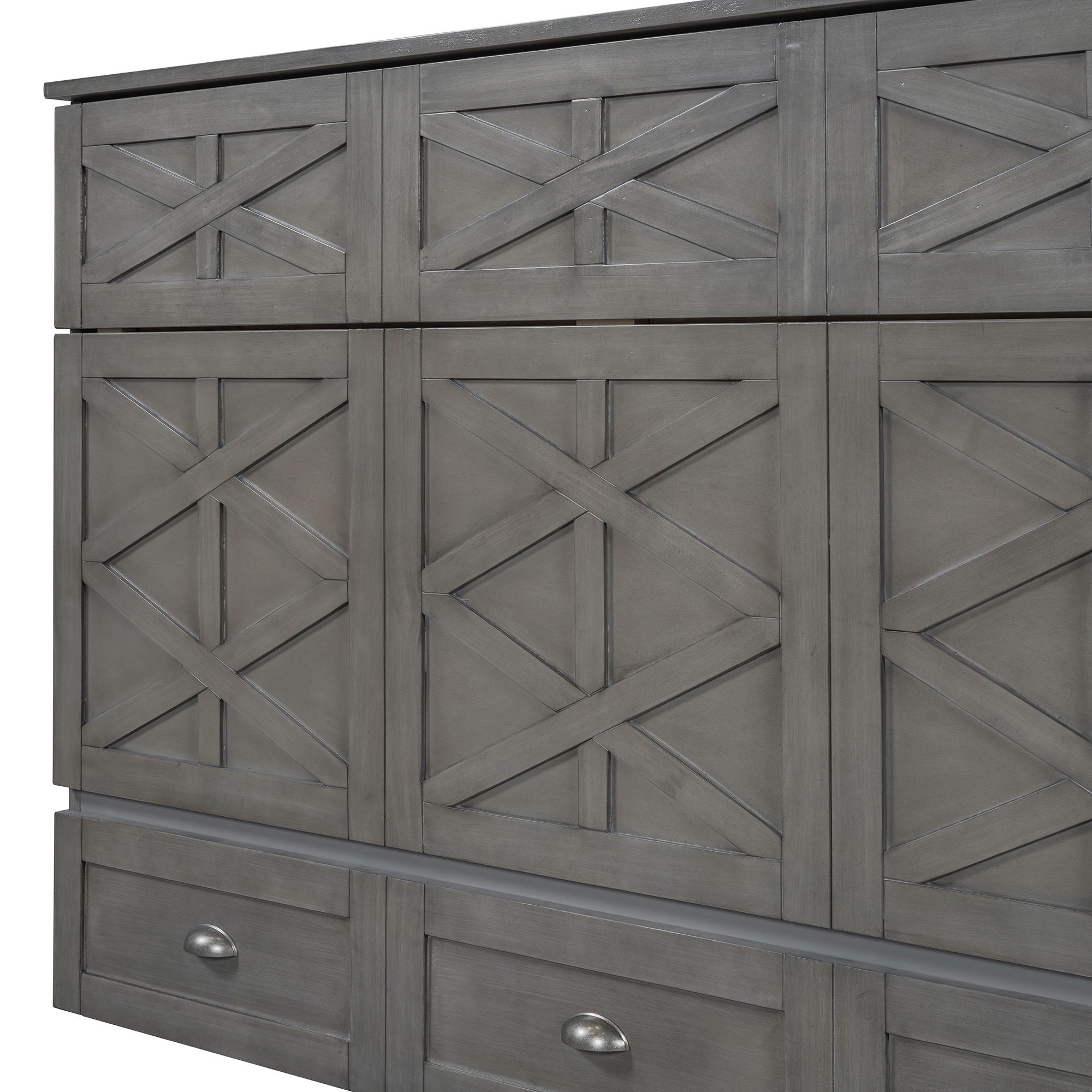 Murphy Bed With Large Drawers And USB Ports