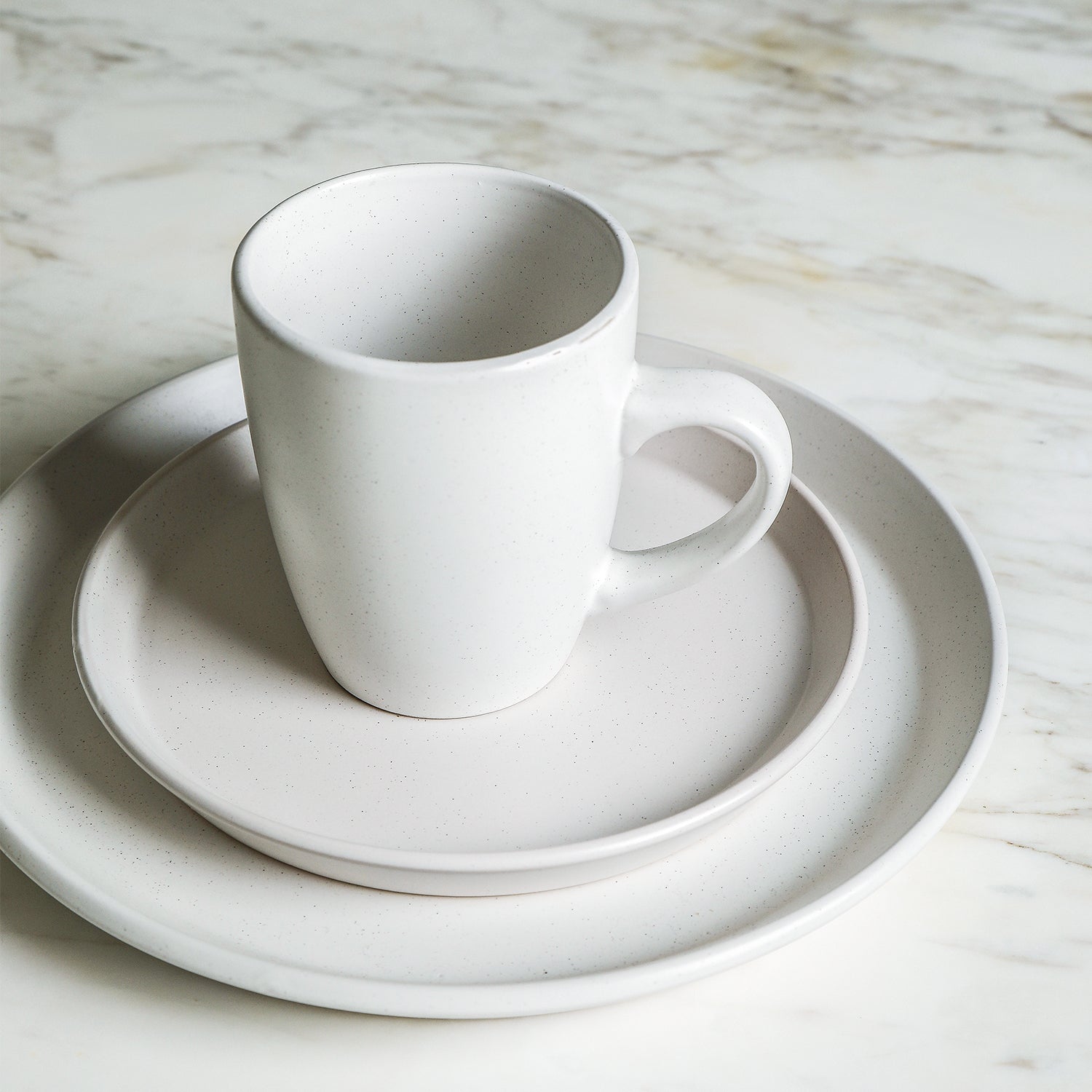 Albie Stoneware Dinnerware Set - White