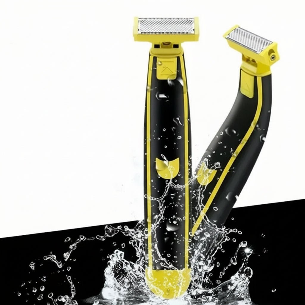 Electric Body Groomer Rechargeable Wet Dry Shaver with Guide Combs