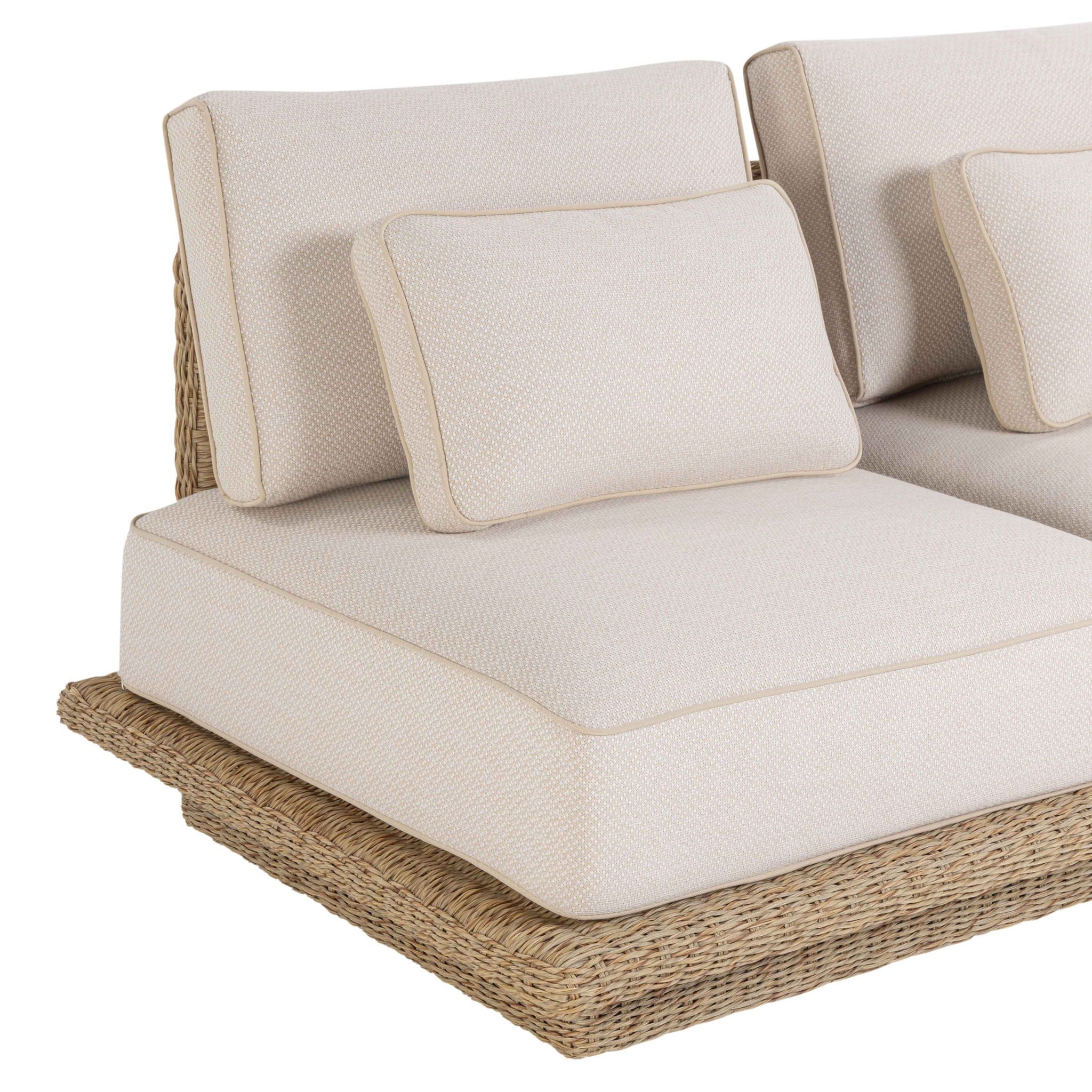 Mora - 96" Outdoor Sofa - Cream