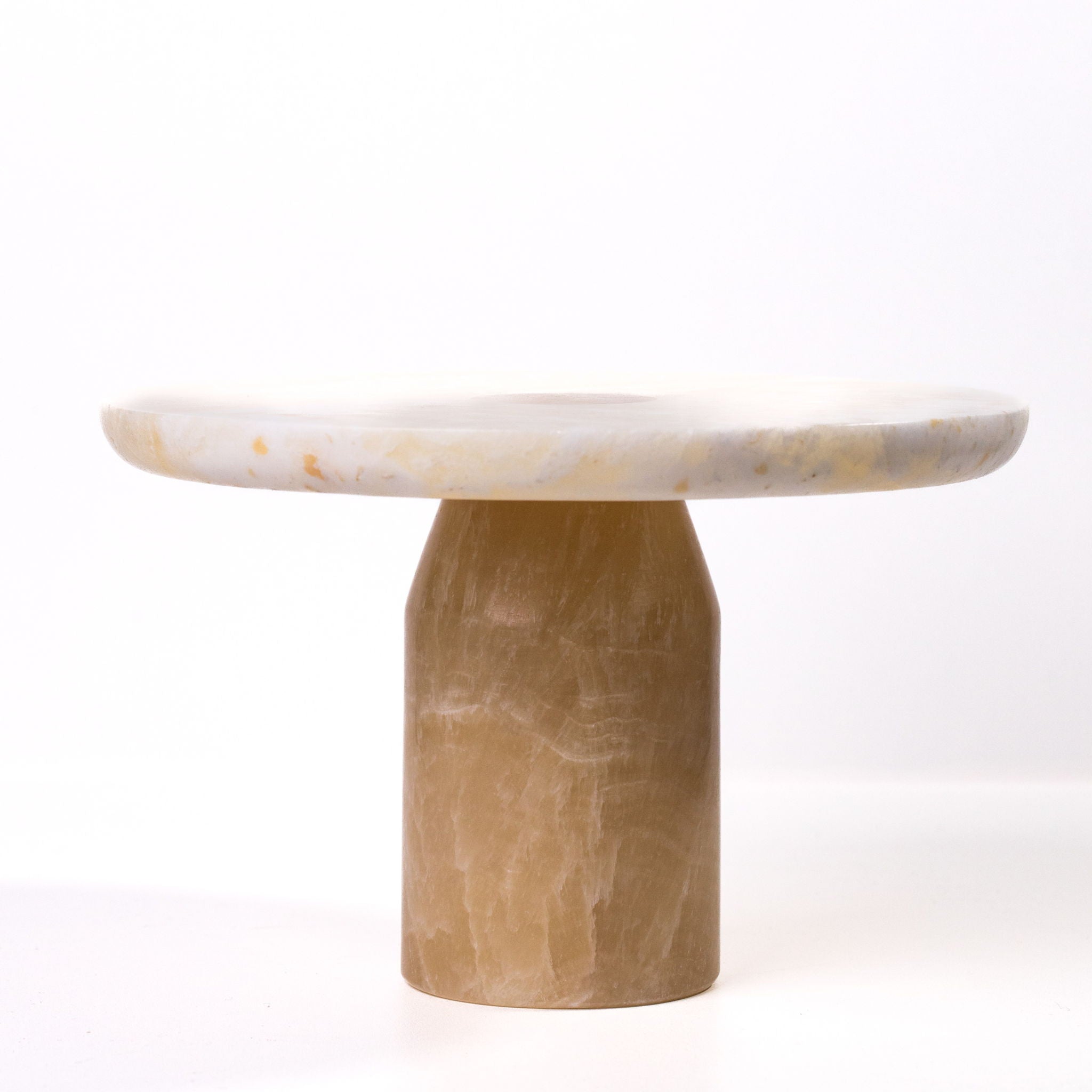 Marble Cakestand - Yellow Onyx