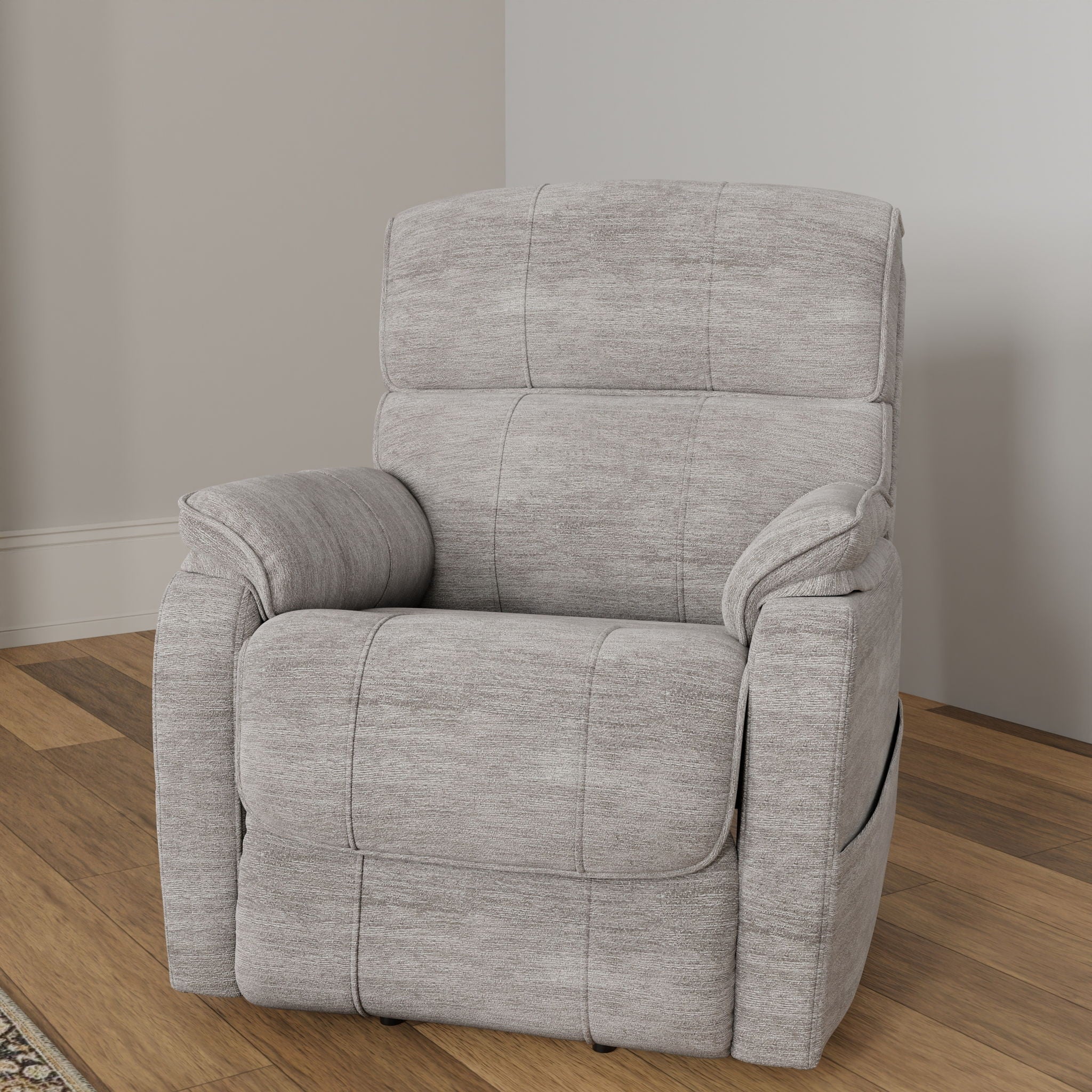 Lucie - Fabric Power Lift Chair - Gray