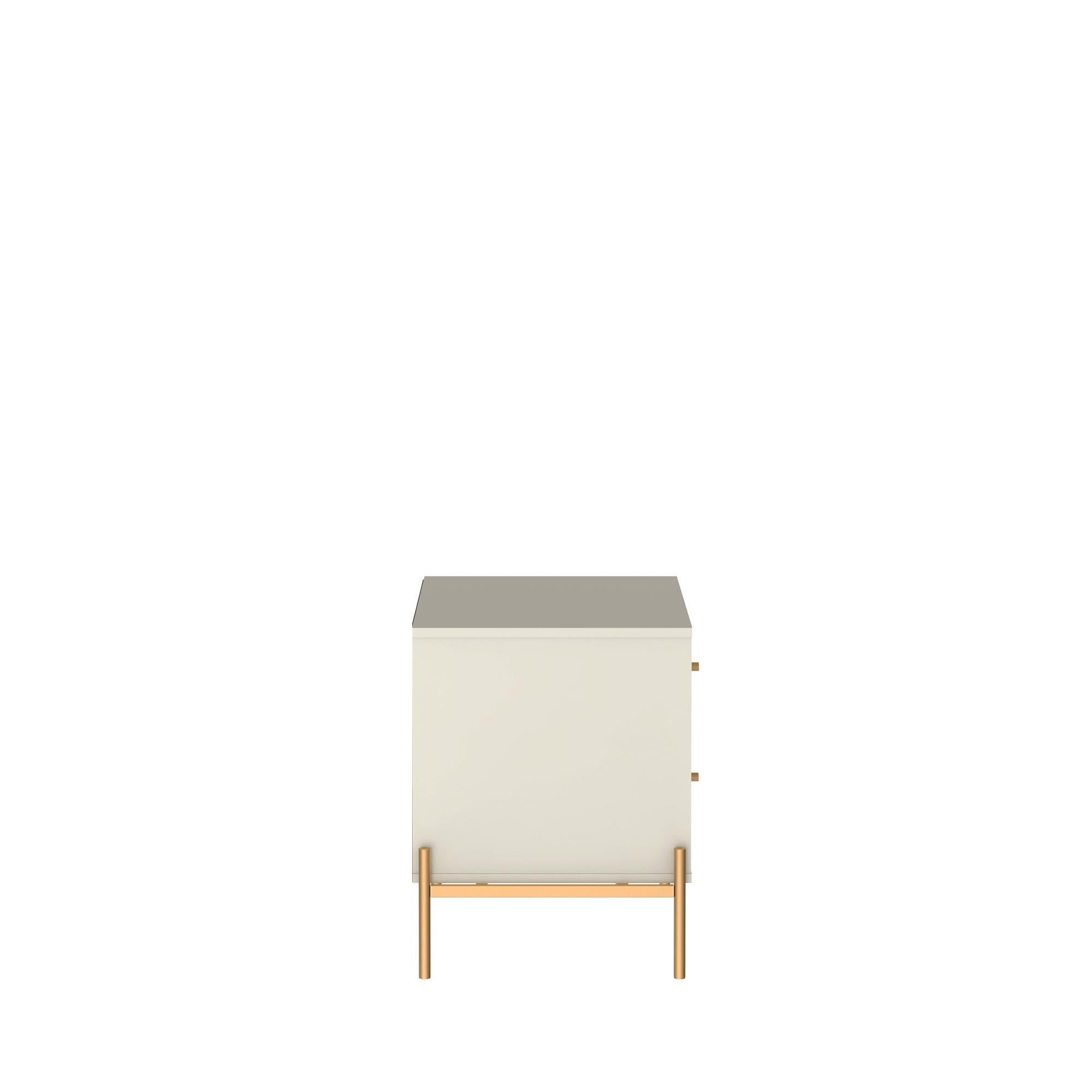 Jasper - Nightstand With 2 Drawers - Off White