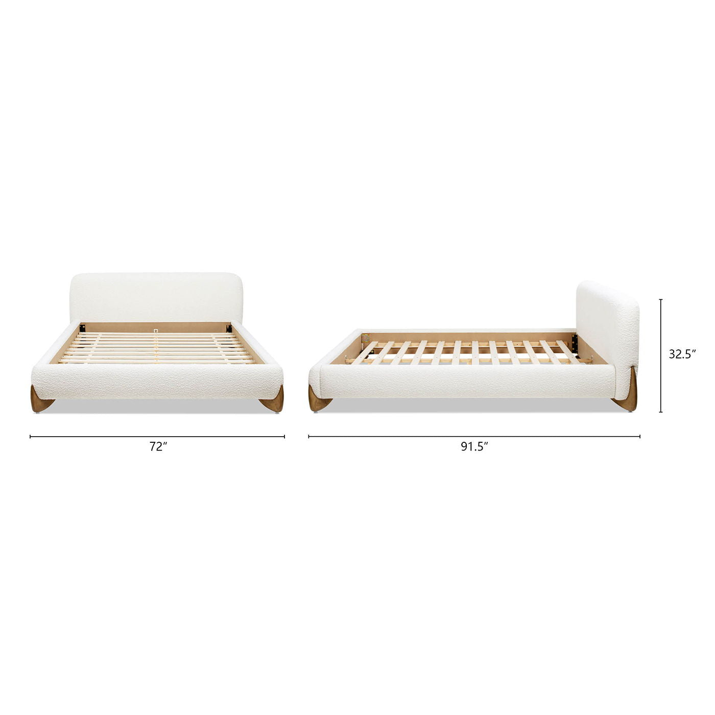 Alpine - Puffy Modern Platform Bed