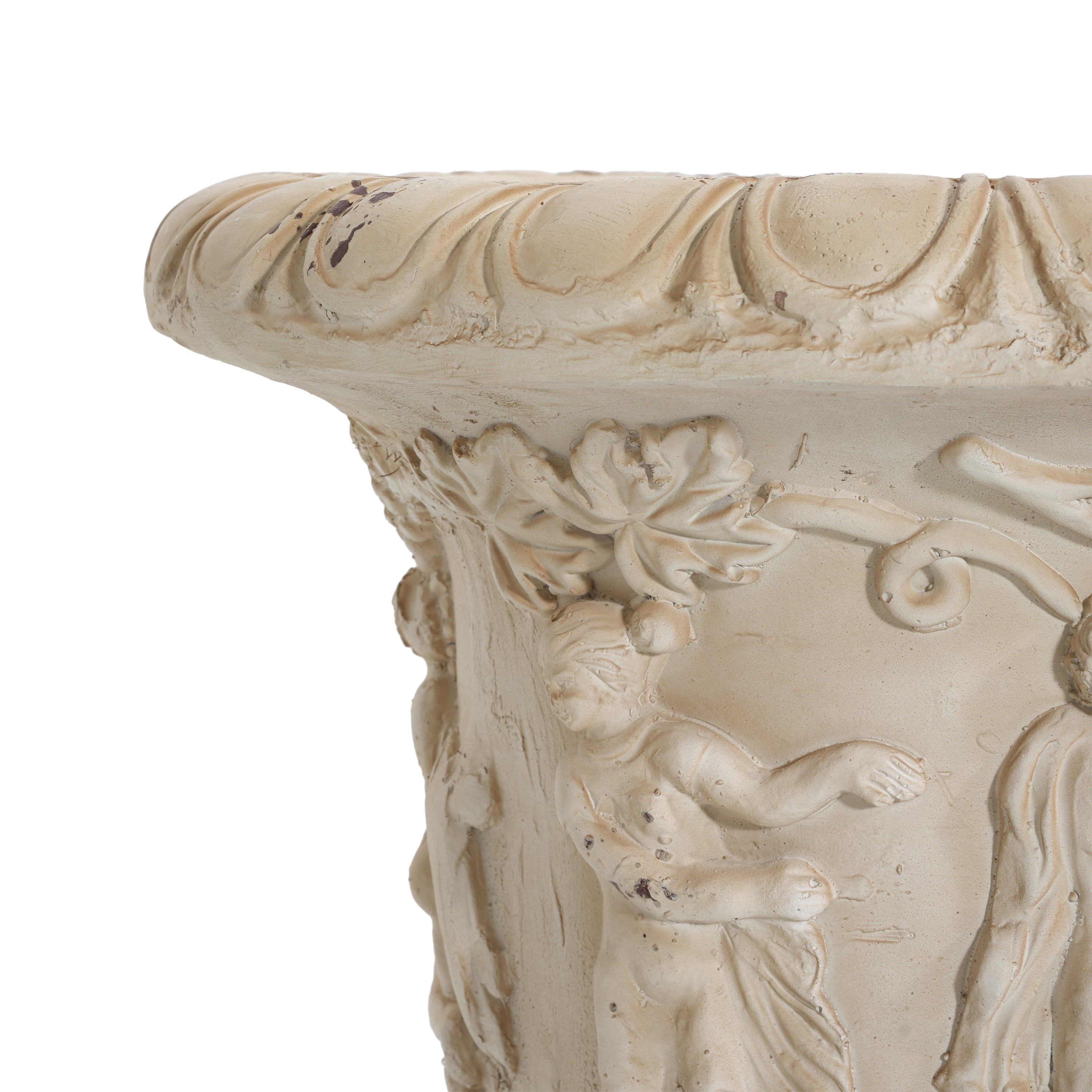 Garden Urn, Antique White, 27" H