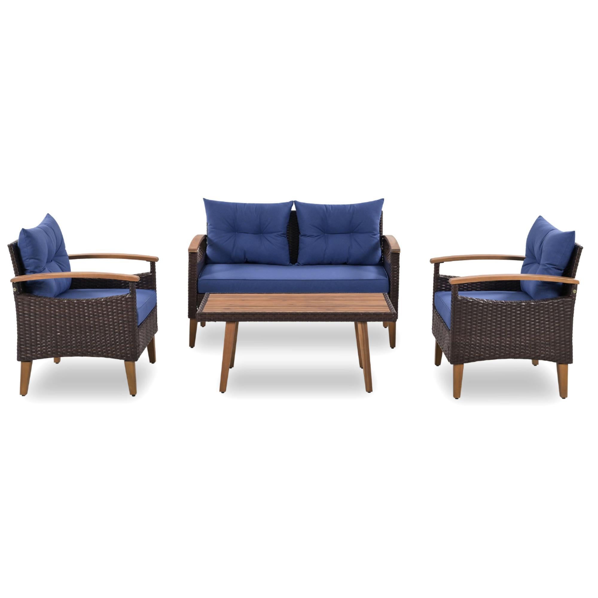 4 Piece Garden Furniture, Patio Seating Set