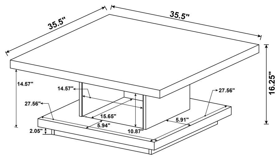 Reston - Engineered Wood Table - Best Buy Furniture