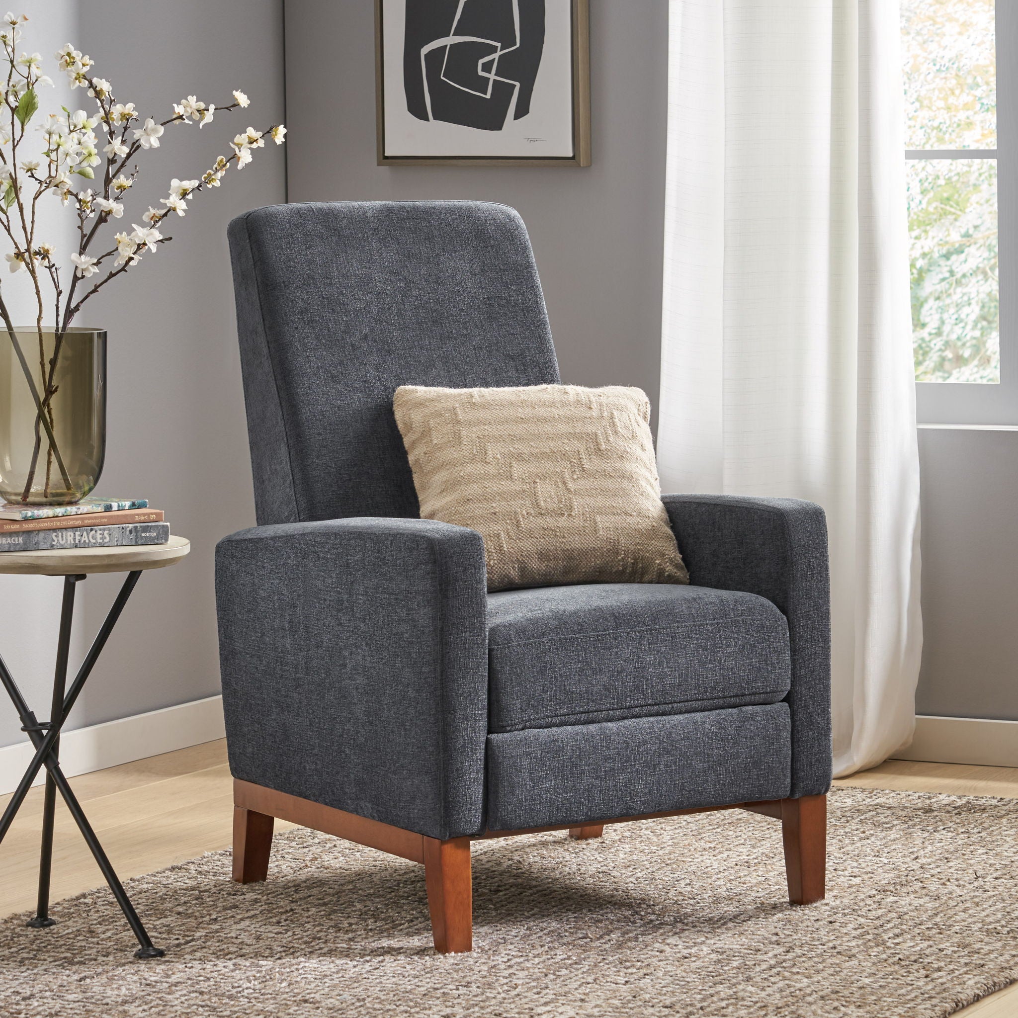 Contemporary Wide Manual Club Recliner