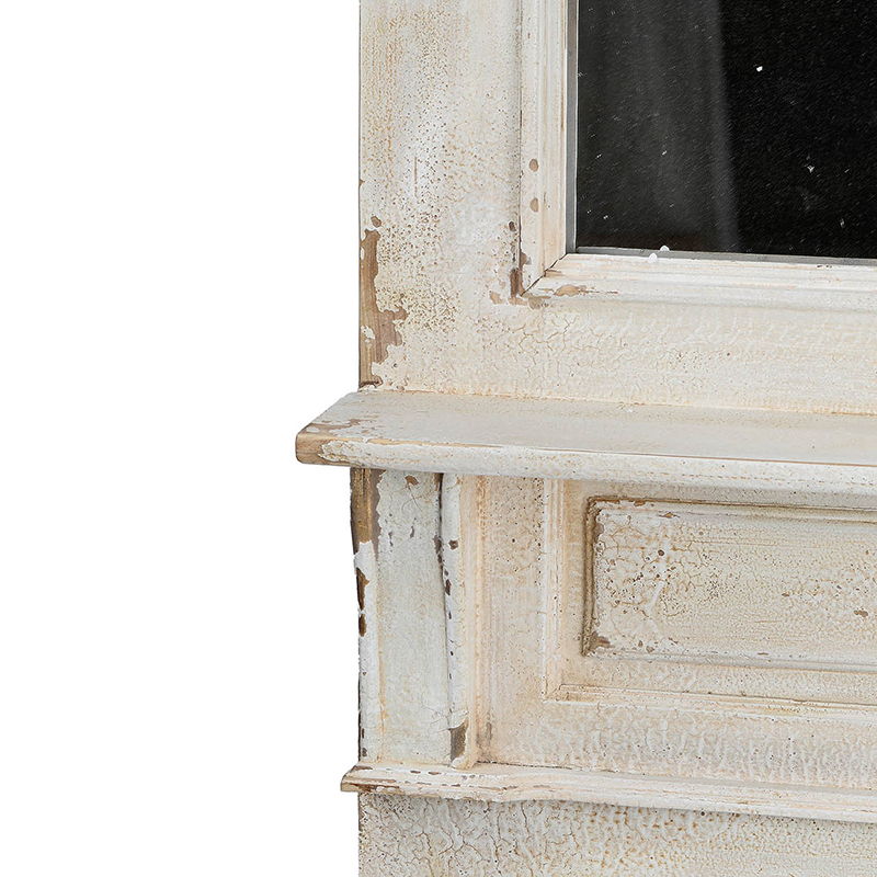 Classic Vintage Antique Wall Mirror, French Country Wall Decor - White - Best Buy Furniture