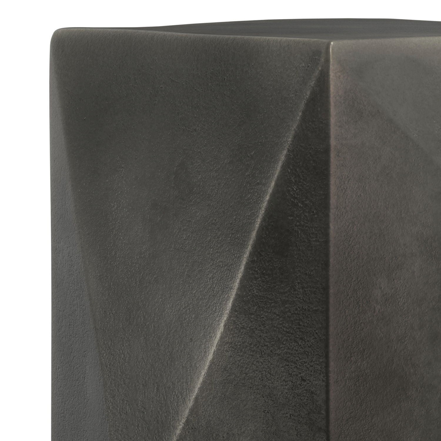 Danner - Cast Aluminum Side Table - Black - Best Buy Furniture
