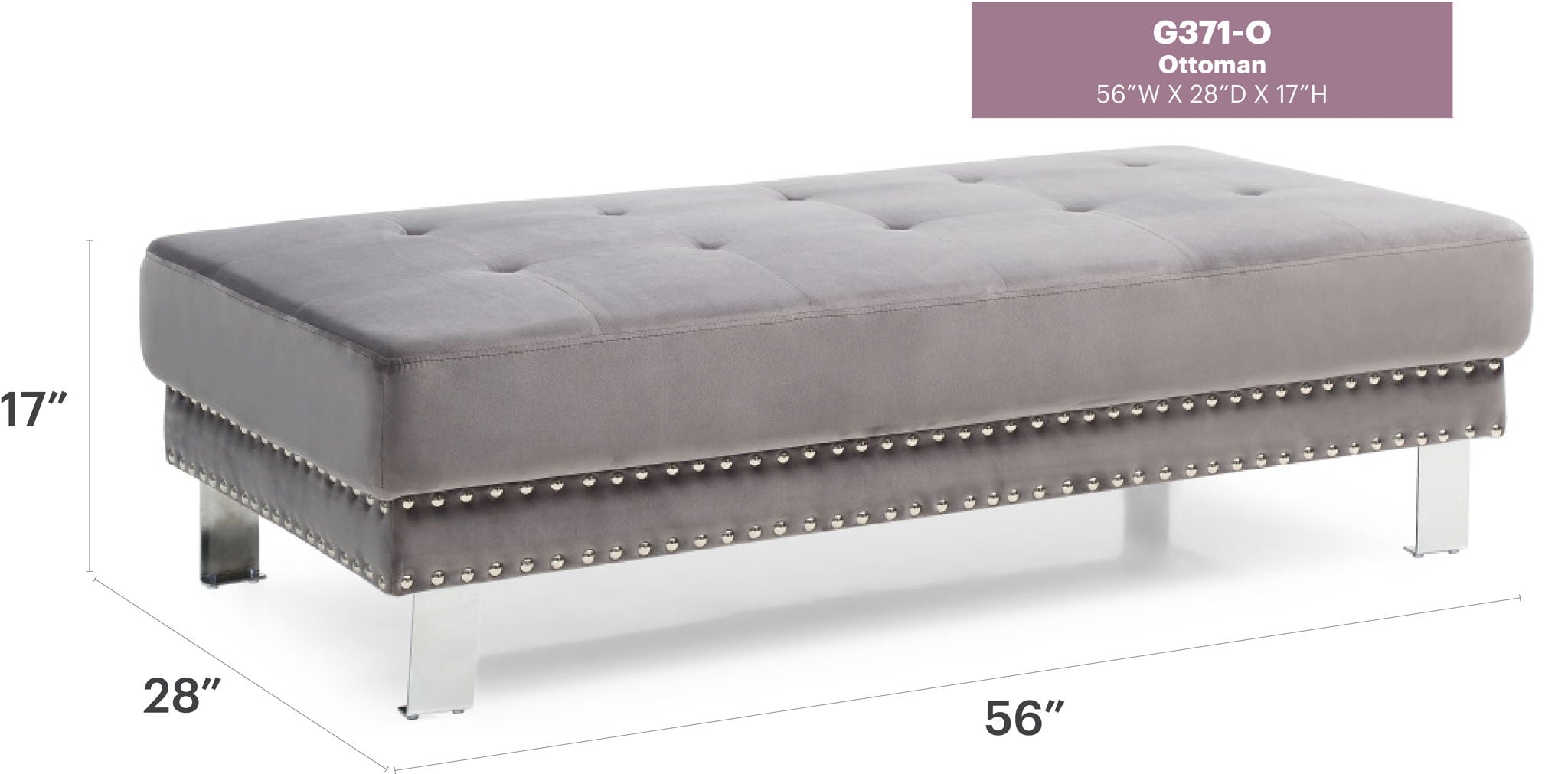 Elegant Contemporary Ottoman