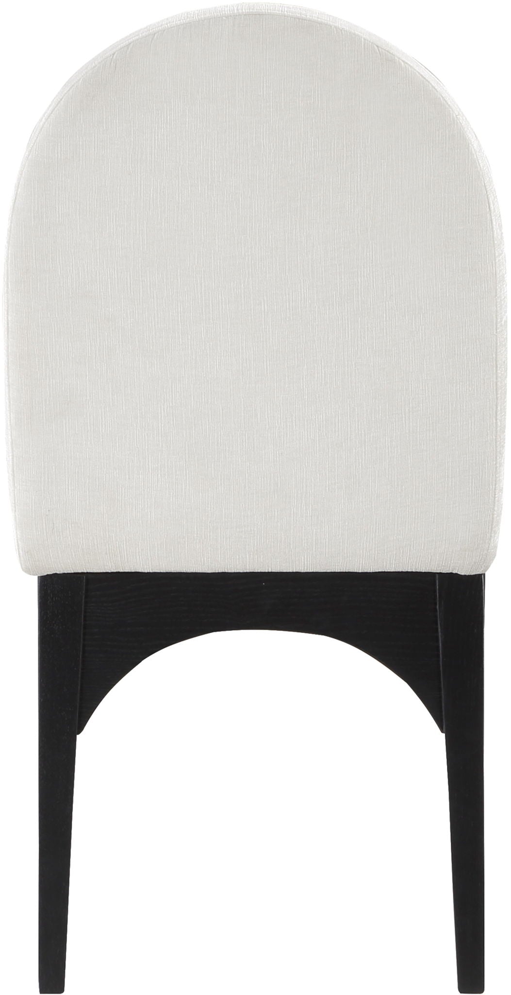 Waldorf - Chenille Dining Side Chair With Black Legs